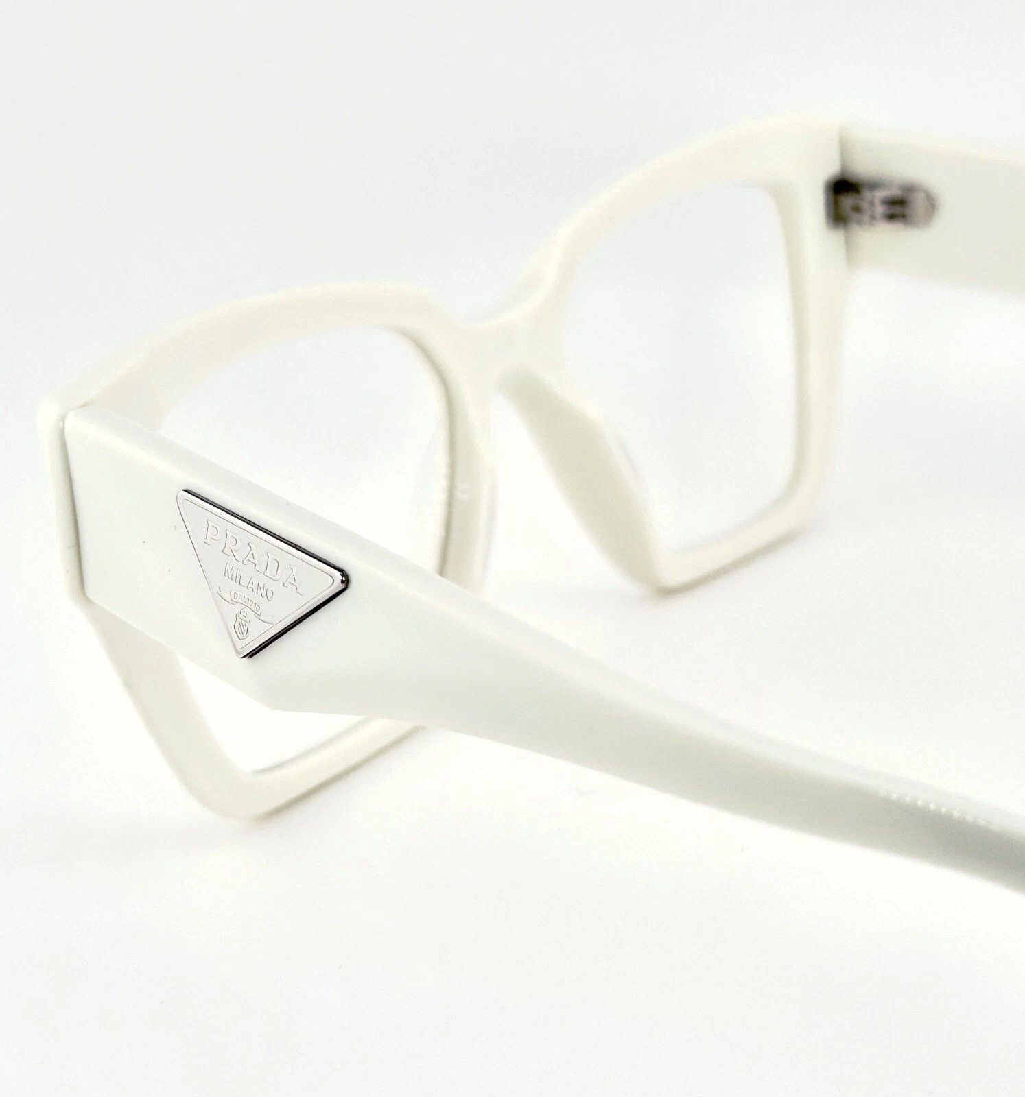 Prada PRADA SYMBOLE PR09ZV White Triangle Logo Eyeglass 09ZV 09Z Size ONE SIZE - 8 Thumbnail