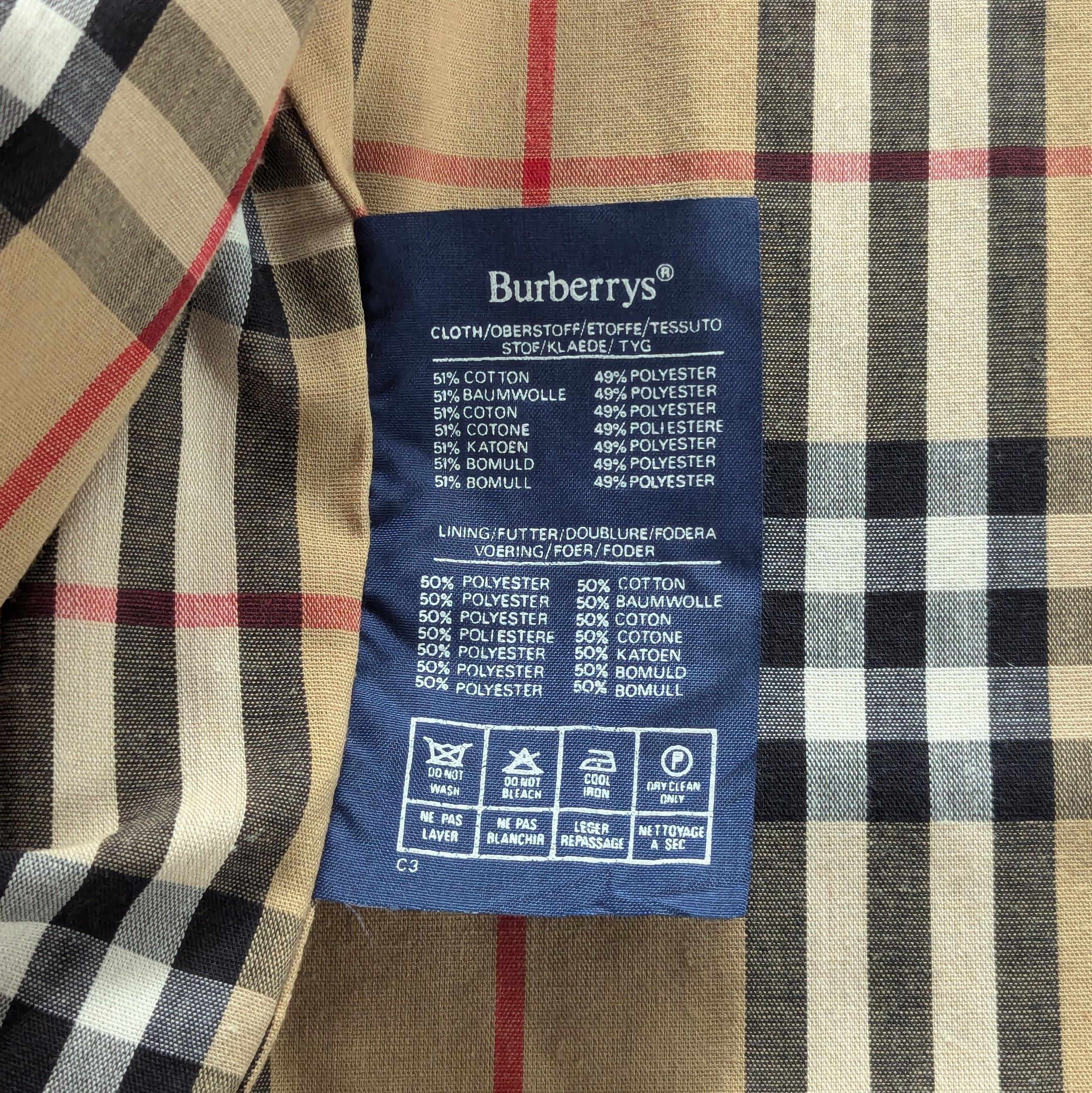 Burberry × Vintage Vintage Burberrys Womens Long Coat Nova Check MadeInEngland Size L / US 10 / IT 46 - 13 Thumbnail