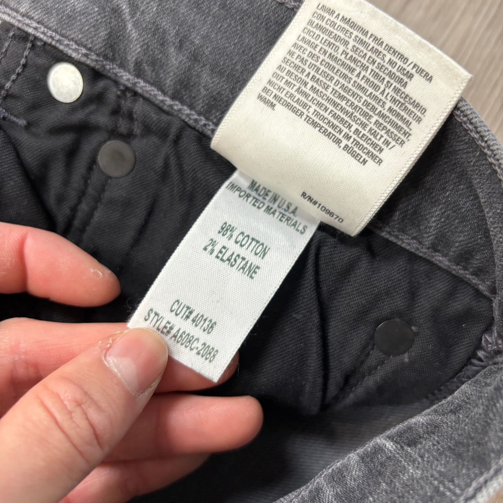 Agolde Agolde Super Skinny in Bowery Distressed Jeans Men's 36x30 Size US 36 / EU 52 - 10 Thumbnail