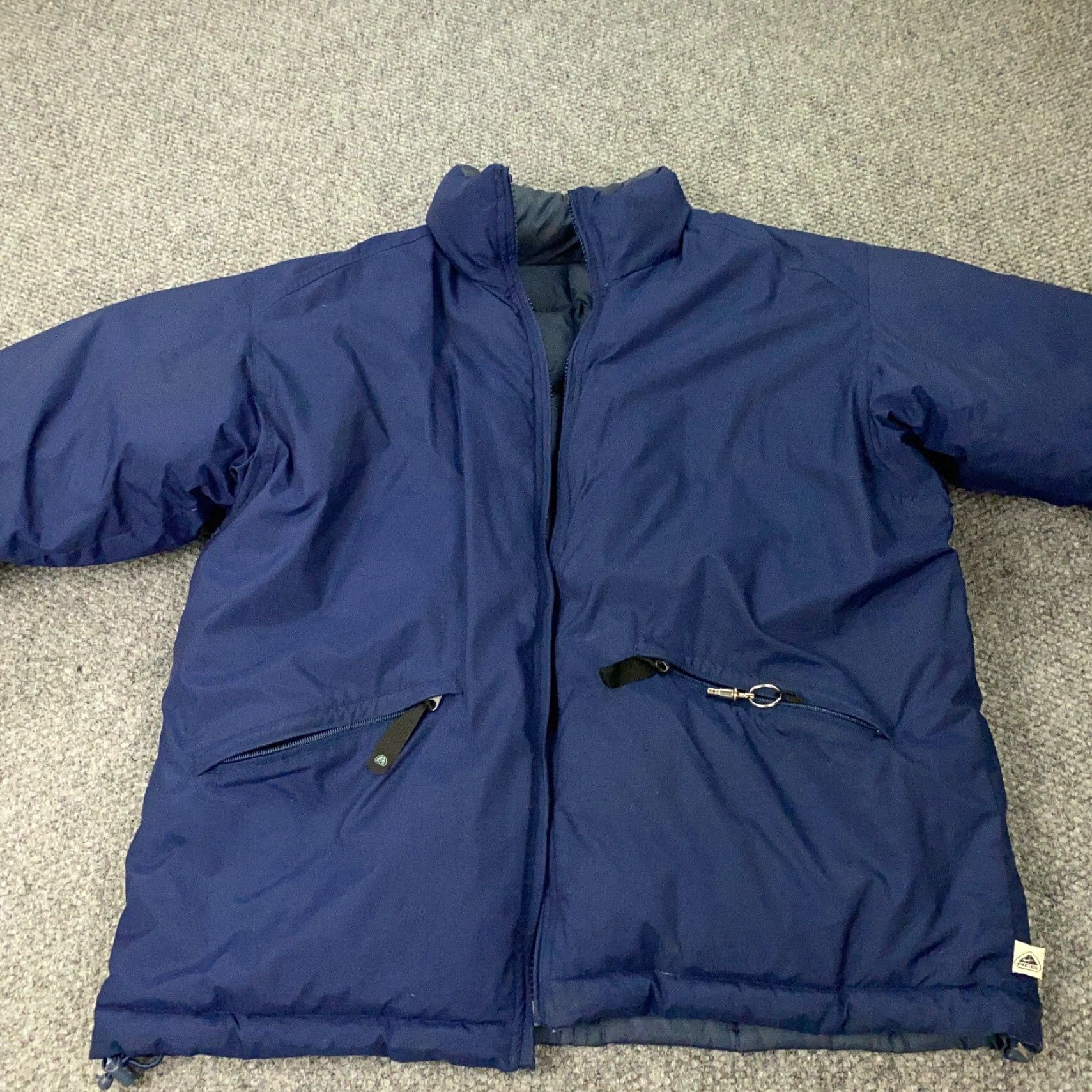 Nike VINTAGE Nike ACG Drill Puffer Jacket Mens XL Blue Down Reversible Y2K 2000s Size US XL / EU 56 / 4 - 2 Thumbnail