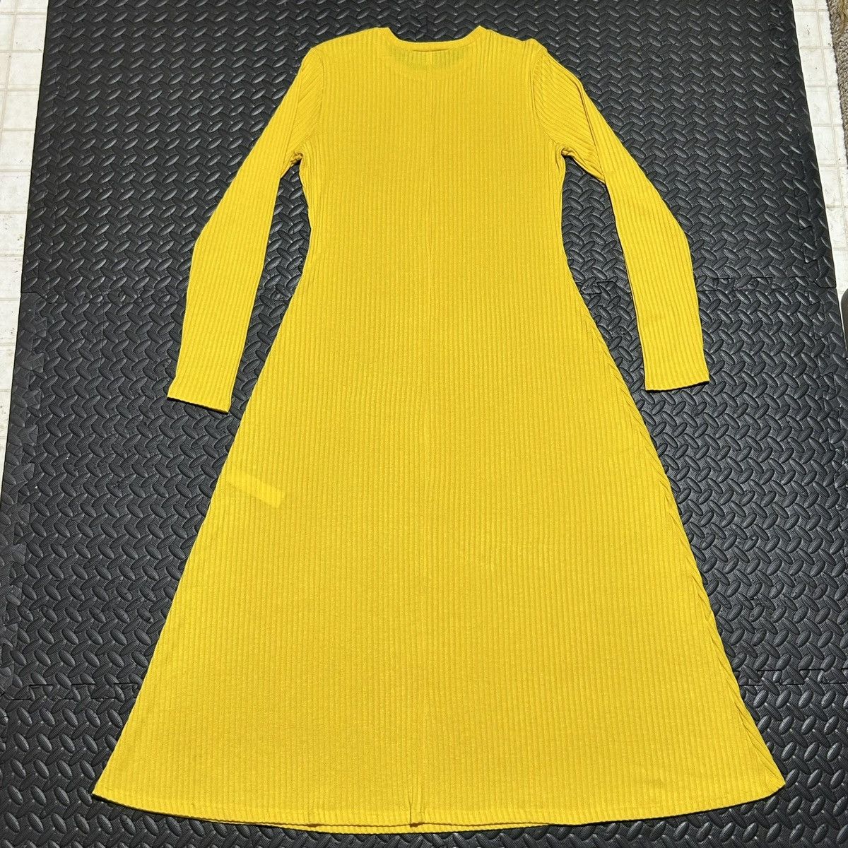 Zara Zara Midi Sweater Dress Ribbed Knit Yellow L/S Womens XL Size XL / US 12-14 / IT 48-50 - 11 Thumbnail