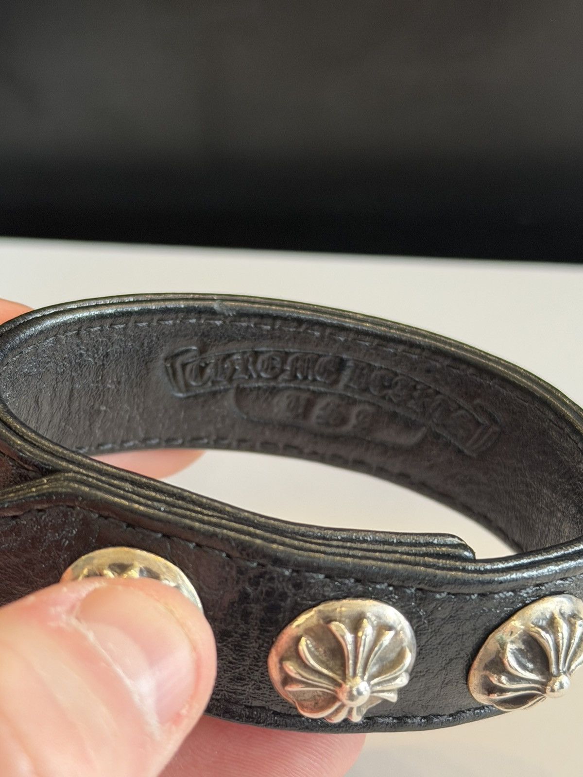 Chrome Hearts Chrome Hearts Black Studded Bracelet Size ONE SIZE - 2 Thumbnail