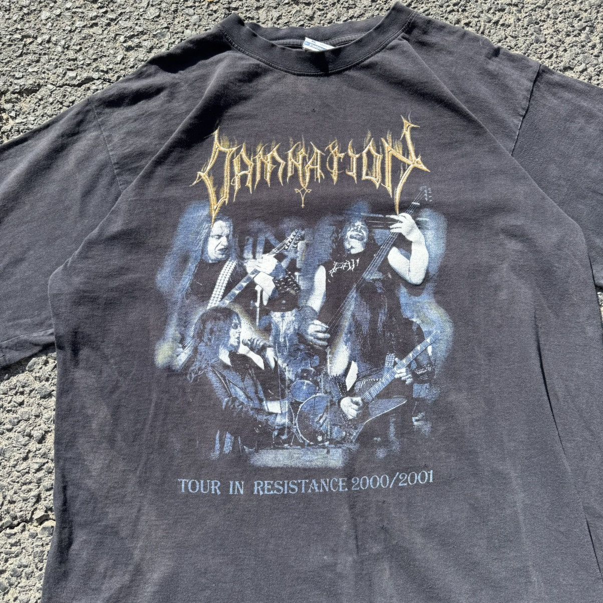 Band Tees Vintage Damnation Polish Thrashed Metal Band Tee Washed Size US L / EU 52-54 / 3 - 17 Thumbnail