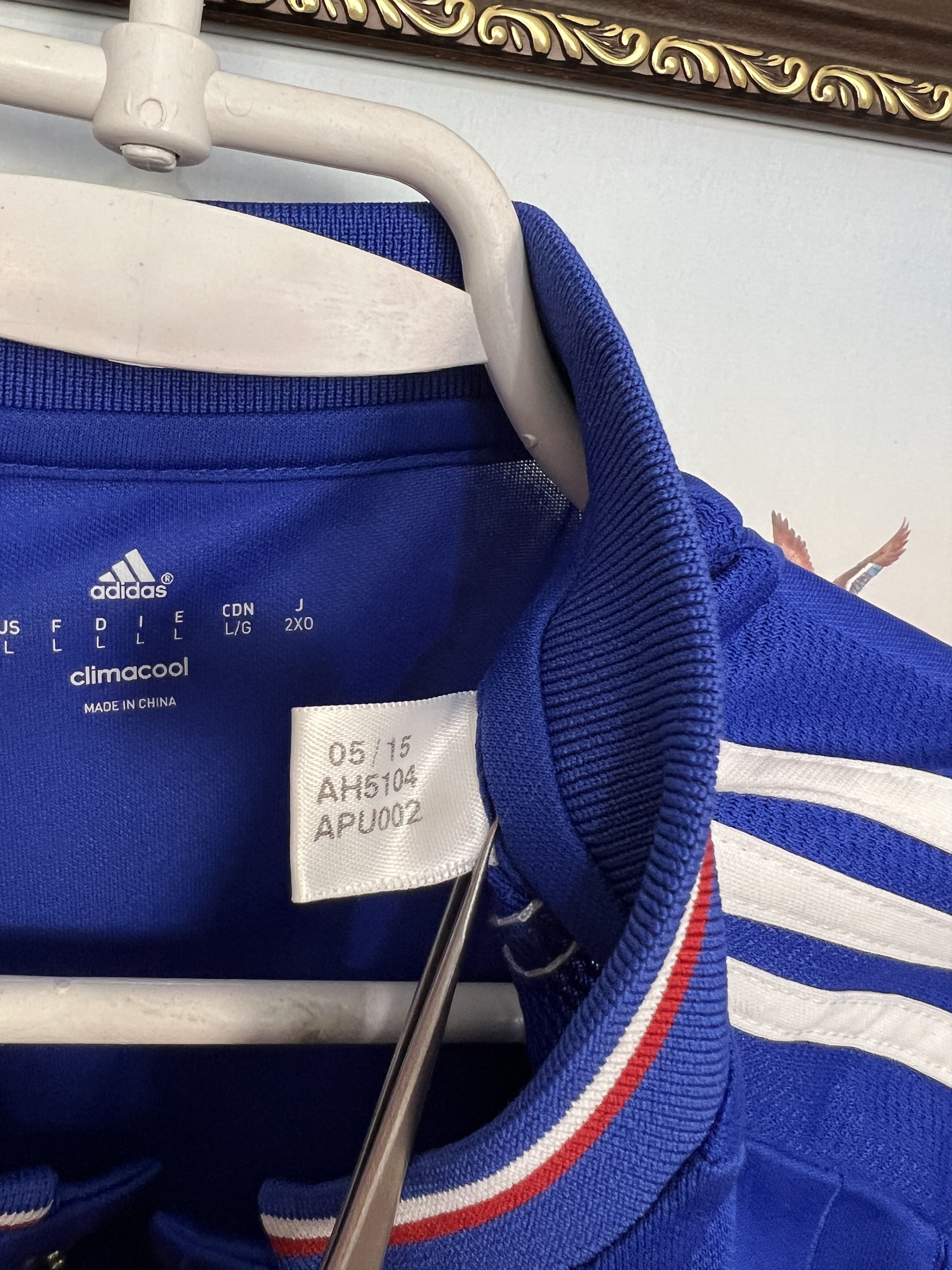 Adidas Chelsea Home football shirt 2015 Soccer Adidas Jersey Trikot Size US L / EU 52-54 / 3 - 7 Thumbnail
