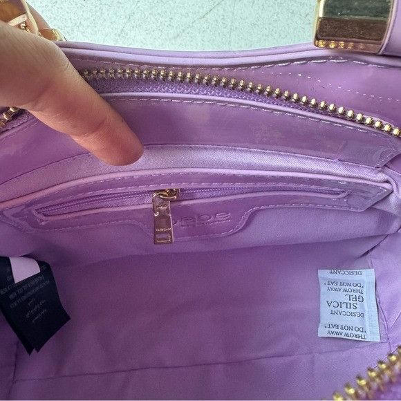 Bebe NWT Bebe Glossy Purple Satchel Bag Size ONE SIZE - 7 Thumbnail