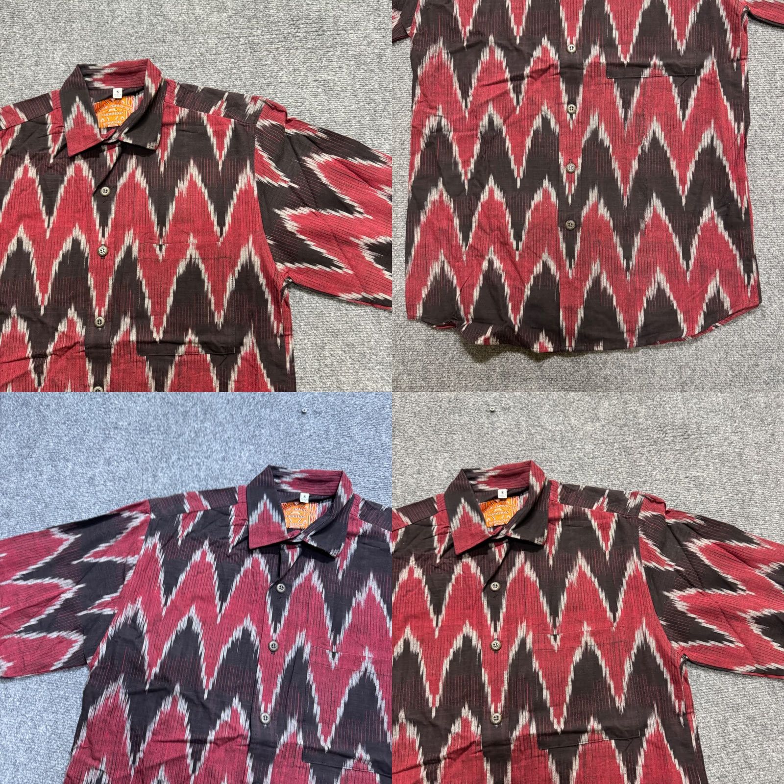 Vintage VINTAGE Shirt Mens S Western Button Up Aztec USA Made 90s Long-sleeve Distressed fade flaws Size US S / EU 44-46 / 1 - 8 Thumbnail