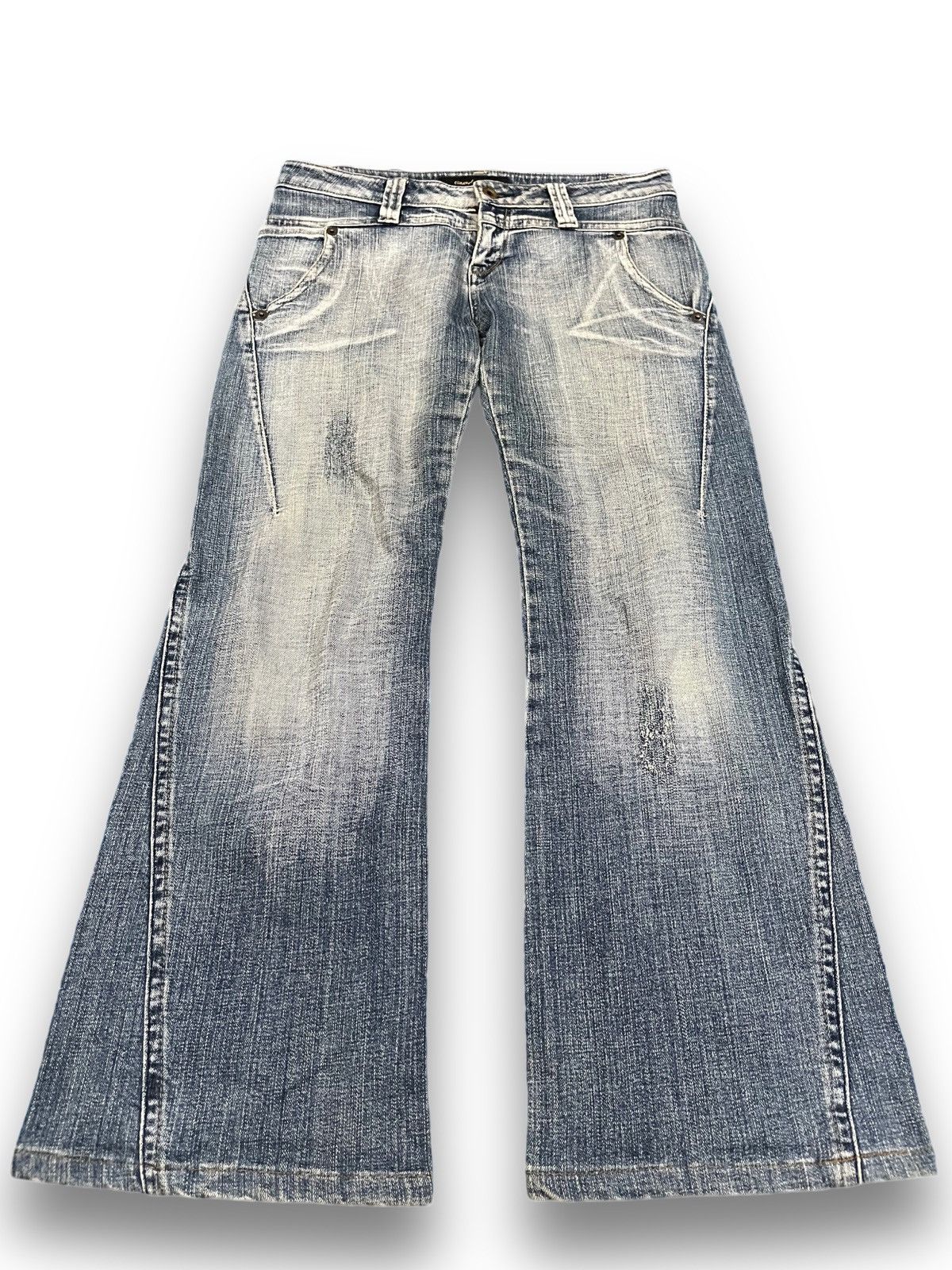 Camel × Vintage Vintage Camel Road Flare Bell Bottom Grunge Denim Size US 32 / EU 48 - 1 Thumbnail
