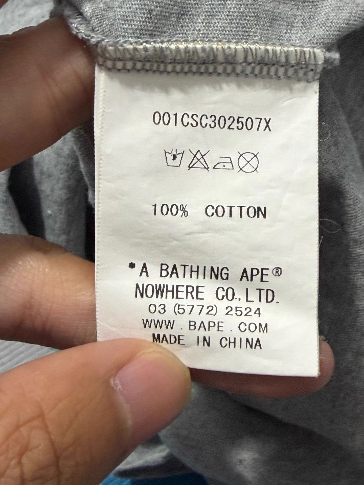 Bape Bape Gray Short Sleeve Tee Size ONE SIZE - 8 Thumbnail