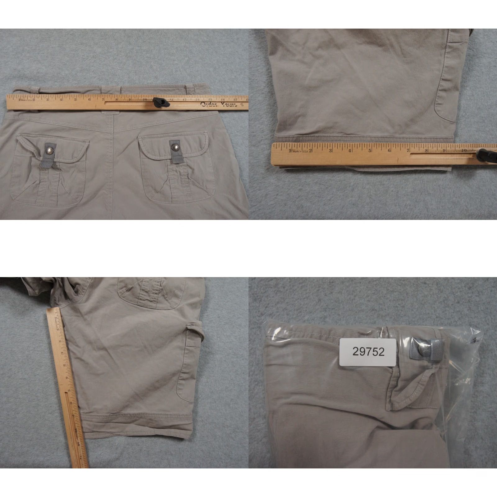 Vintage Kuhl Cargo Shorts Womens 6 Beige Khaki Outdoor Travel Hike Camp Casual Pockets Womens Size 28" / US 6 / IT 42 - 8 Thumbnail