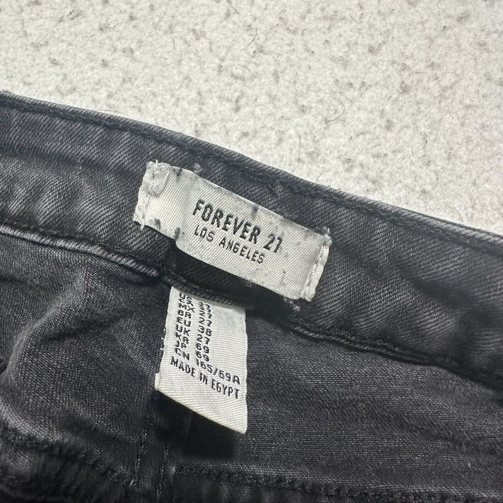 Forever 21 Forever 21 27x26 Skinny Gray Stretch Denim Low Rise Jeans Size 27" / US 4 / IT 40 - 10 Thumbnail