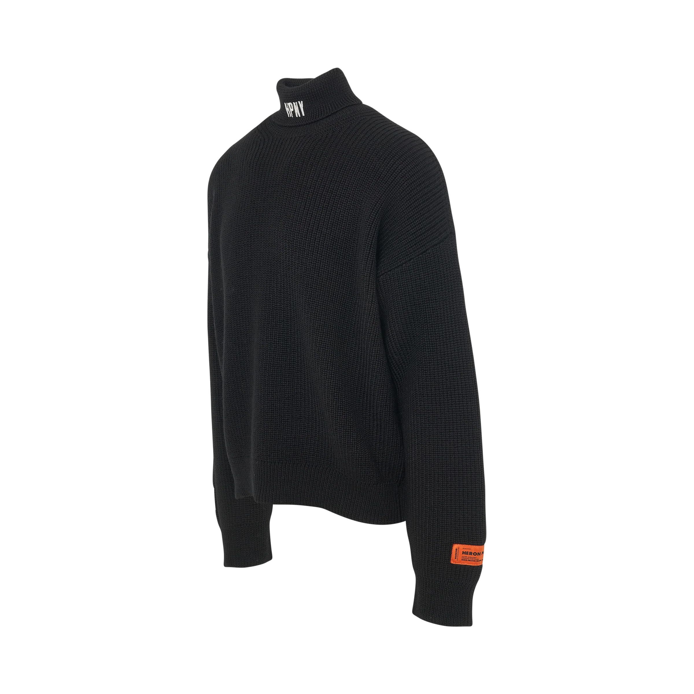 Heron Preston o1mris0824 Knit Rollneck in Black Size US M / EU 48-50 / 2 - 2 Thumbnail