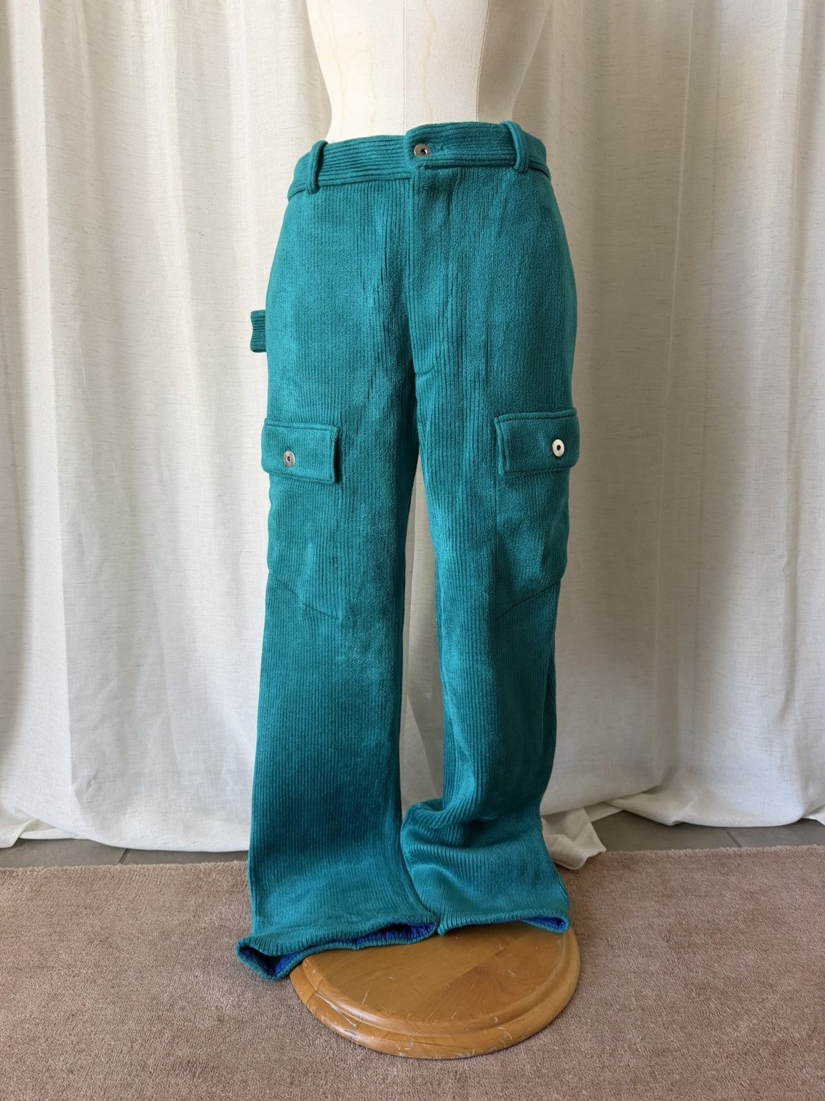 Bottega Veneta Bottega Veneta relaxed turquoise trousers Size US 44 / EU 60 - 1 Thumbnail