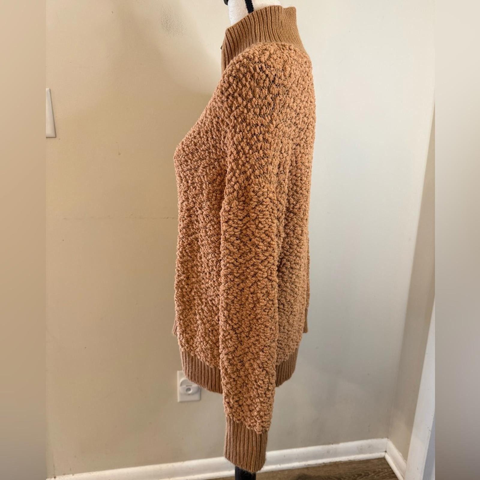 Other Vintage Havana brown textured turtleneck sweater SZ LG Size L / US 10 / IT 46 - 3 Thumbnail