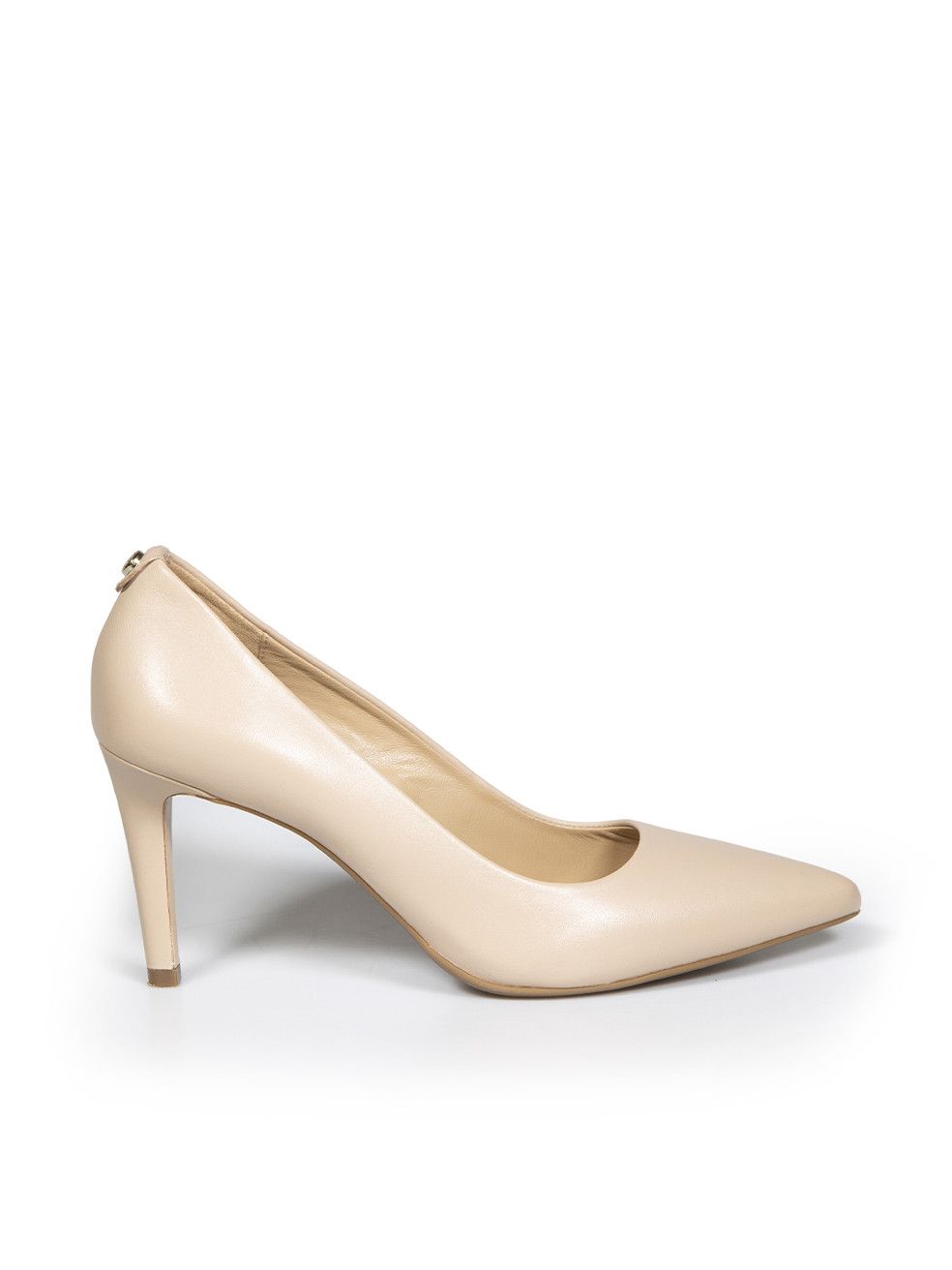 image of Michael Kors Beige Leather Mid Heel Shoes Pumps, Women's (Size 6)