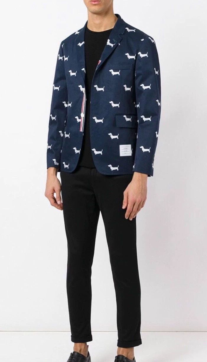 Thom Browne Thom Browne Rare Dog Embroidery Navy Blazer Size 3 New Size US L / EU 52-54 / 3 - 8 Thumbnail