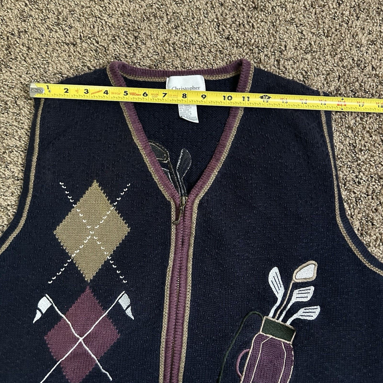 Other Vintage Christopher & Banks Embroidered Golf Vest Size XL Size XL / US 12-14 / IT 48-50 - 13 Thumbnail