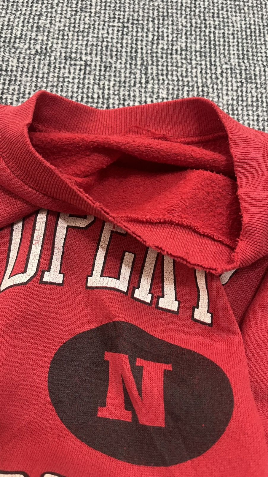 Vintage Vintage Nebraska Distressed Sweater Inspired by Raf Simons Size US XL / EU 56 / 4 - 12 Thumbnail