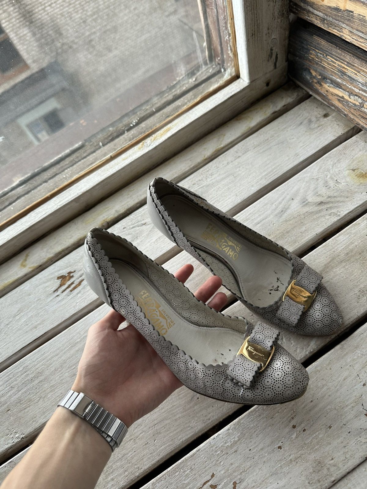 Salvatore Ferragamo RARE❗️Salvatore Ferragamo Women Shoes flats heels Size US 8 / IT 38 - 1 Thumbnail