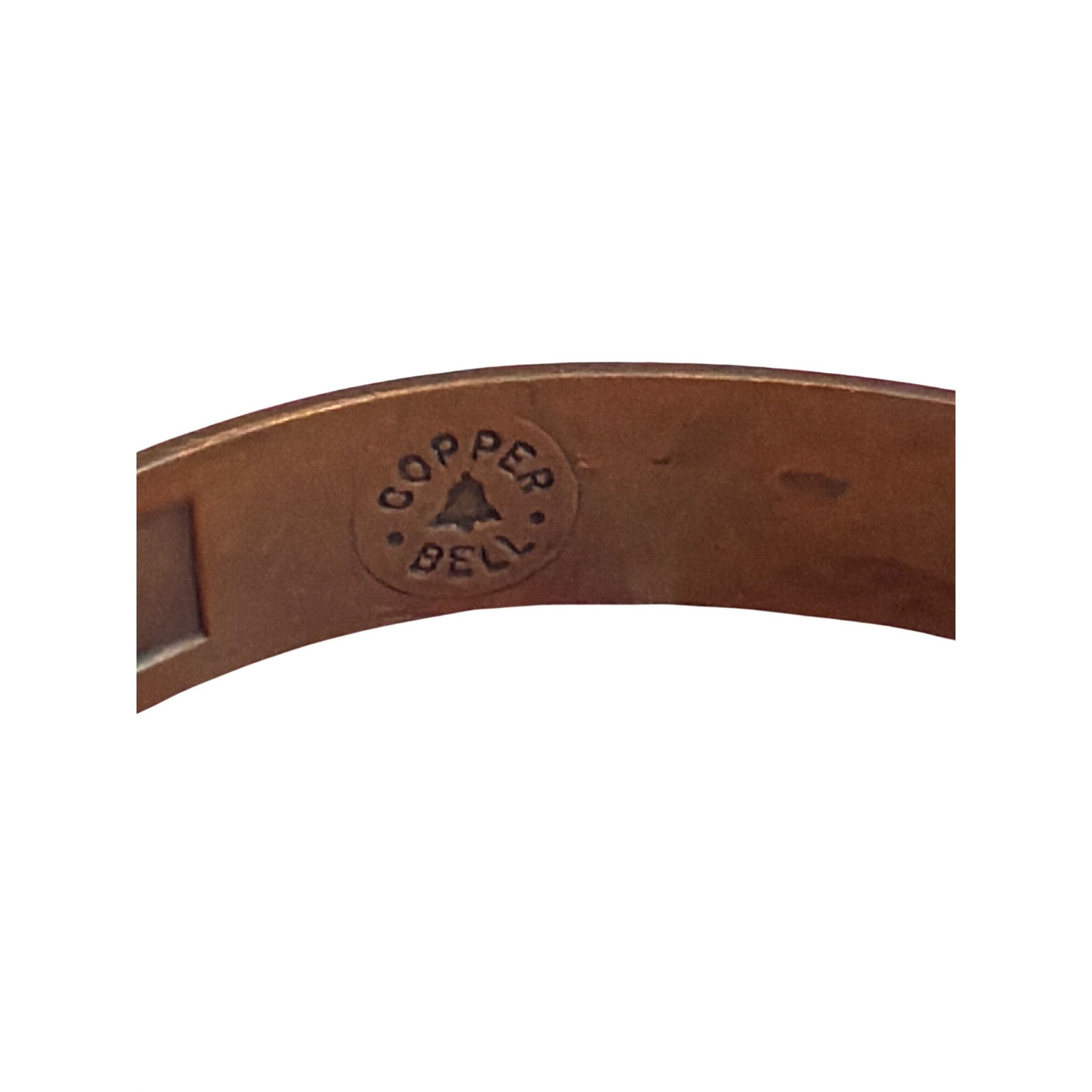 Bell Vintage Copper Bell Engraved Cuff Bracelet Native American S Size ONE SIZE - 5 Thumbnail