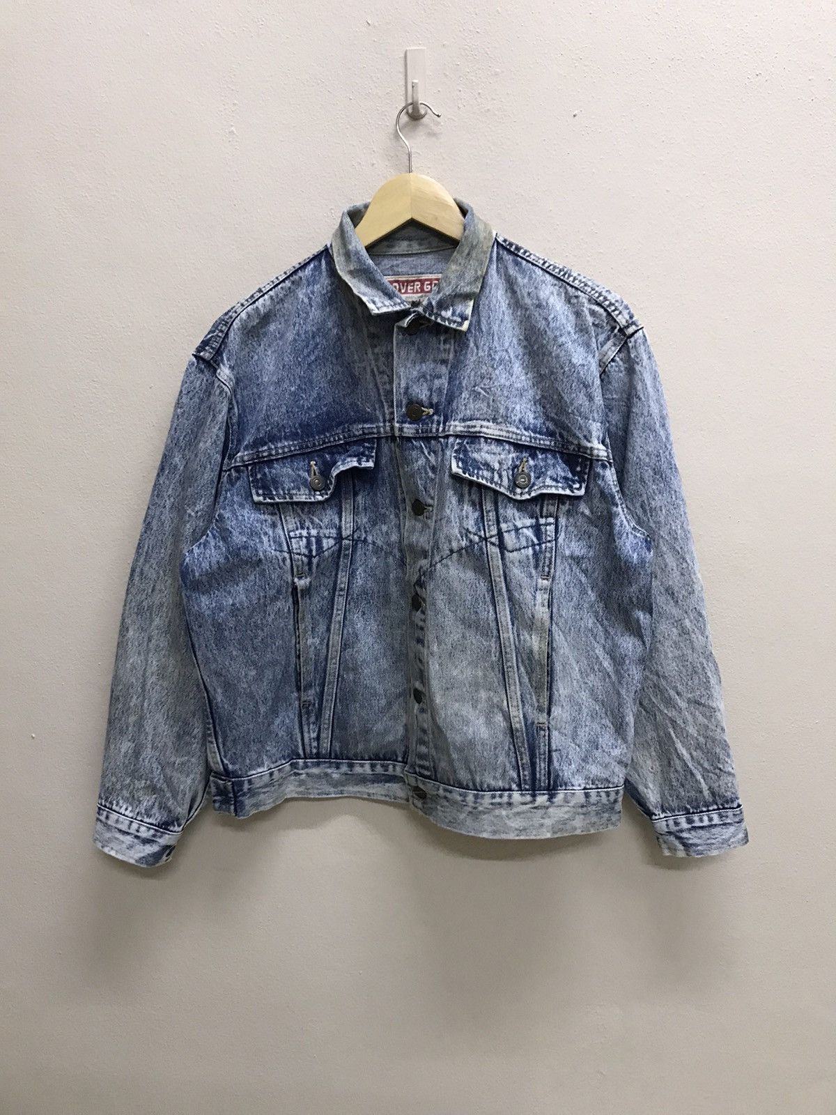 Japanese Brand Vintage Over Go Acid Wash Denim Jacket Size US M / EU 48-50 / 2 - 3 Thumbnail