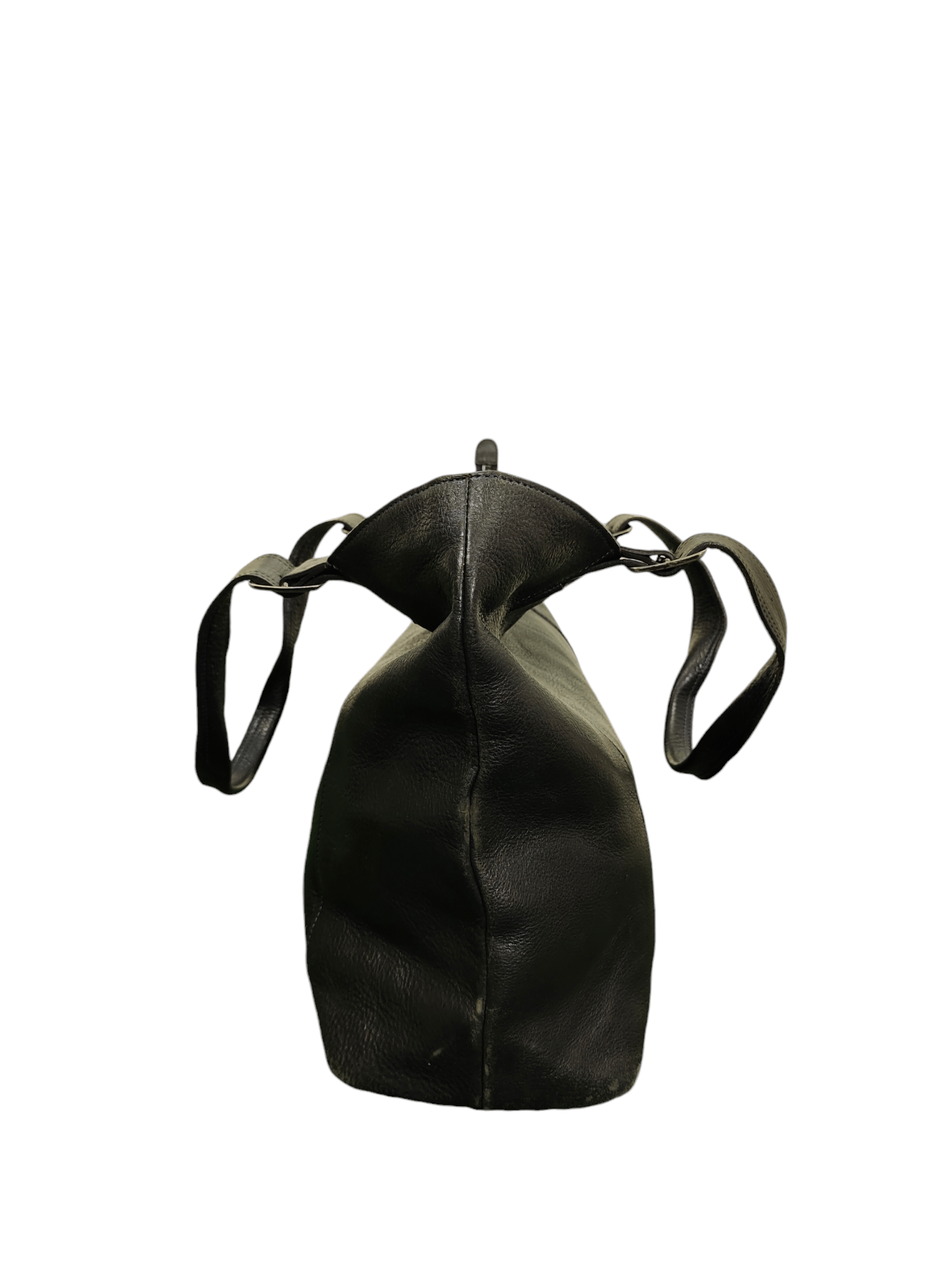 Genuine Leather Vintage Wogna Kagawa Japan Patina Olive Leather Tote Bag Size ONE SIZE - 8 Thumbnail