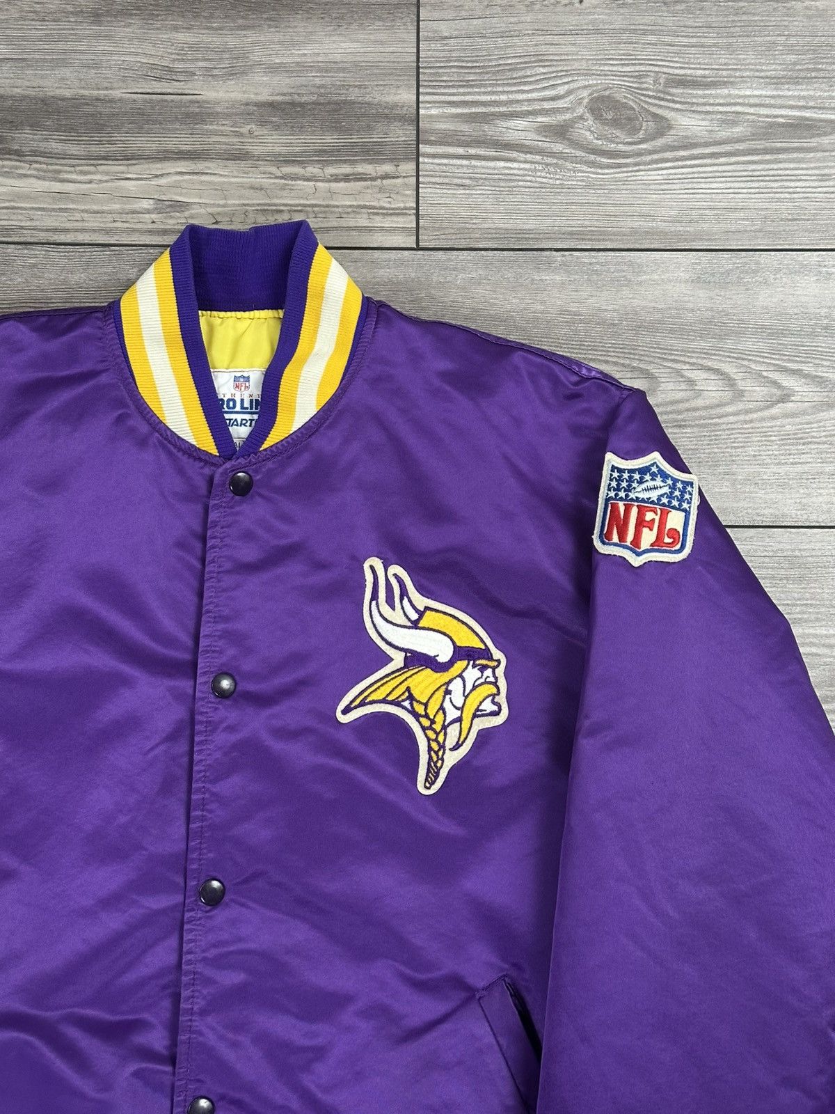 NFL Vintage 80’s Minnesota Vikings Starter Bomber Jacket Size US XL / EU 56 / 4 - 2 Thumbnail