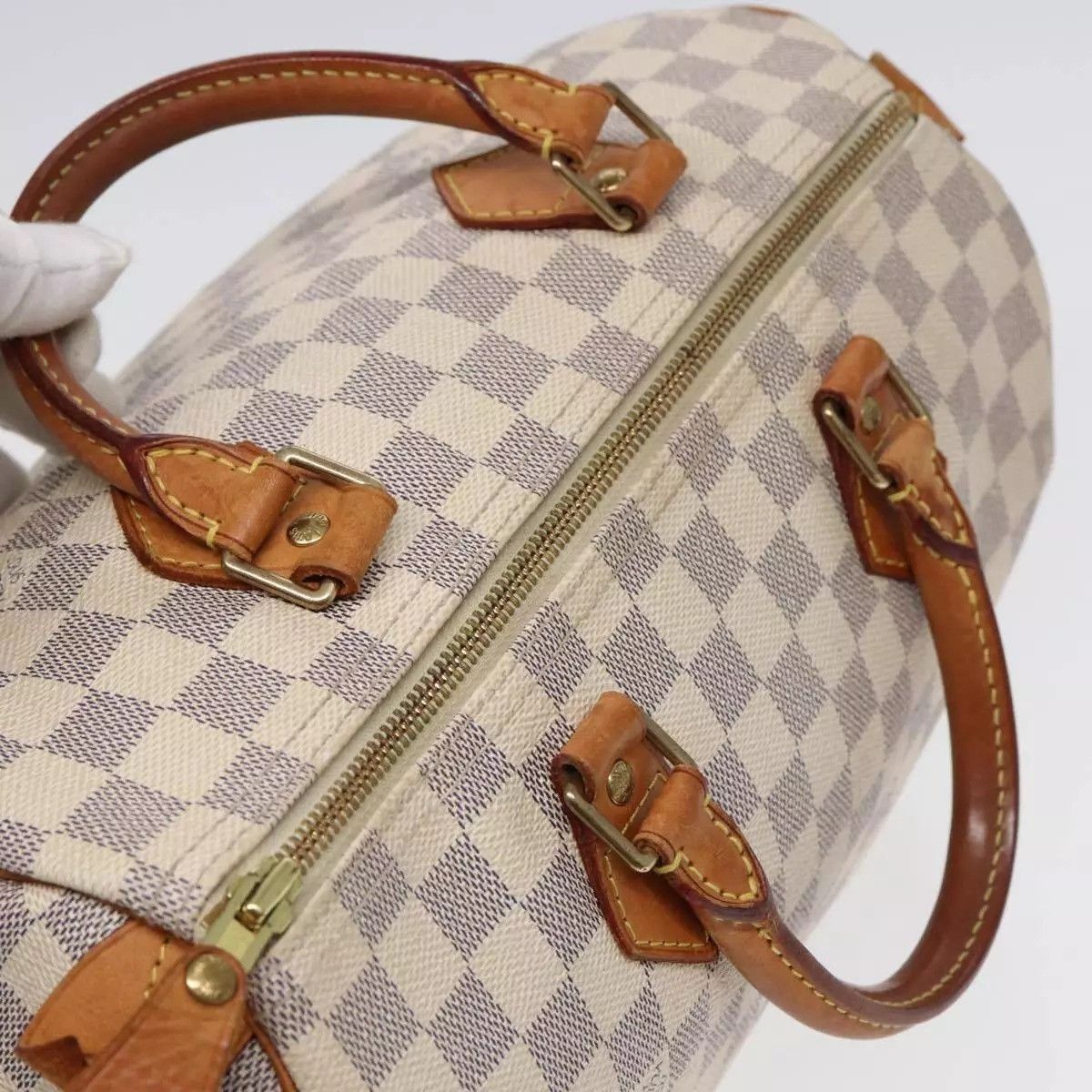 Louis Vuitton LOUIS VUITTON Damier Azur Speedy 30 Hand Bag Size ONE SIZE - 14 Thumbnail