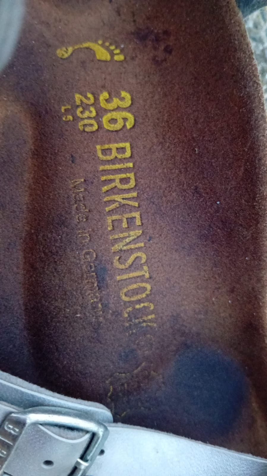 Birkenstock Birkenstock Yara Sandals Ankle Strap silver sz 36 Size US 6 / IT 36 - 3 Thumbnail