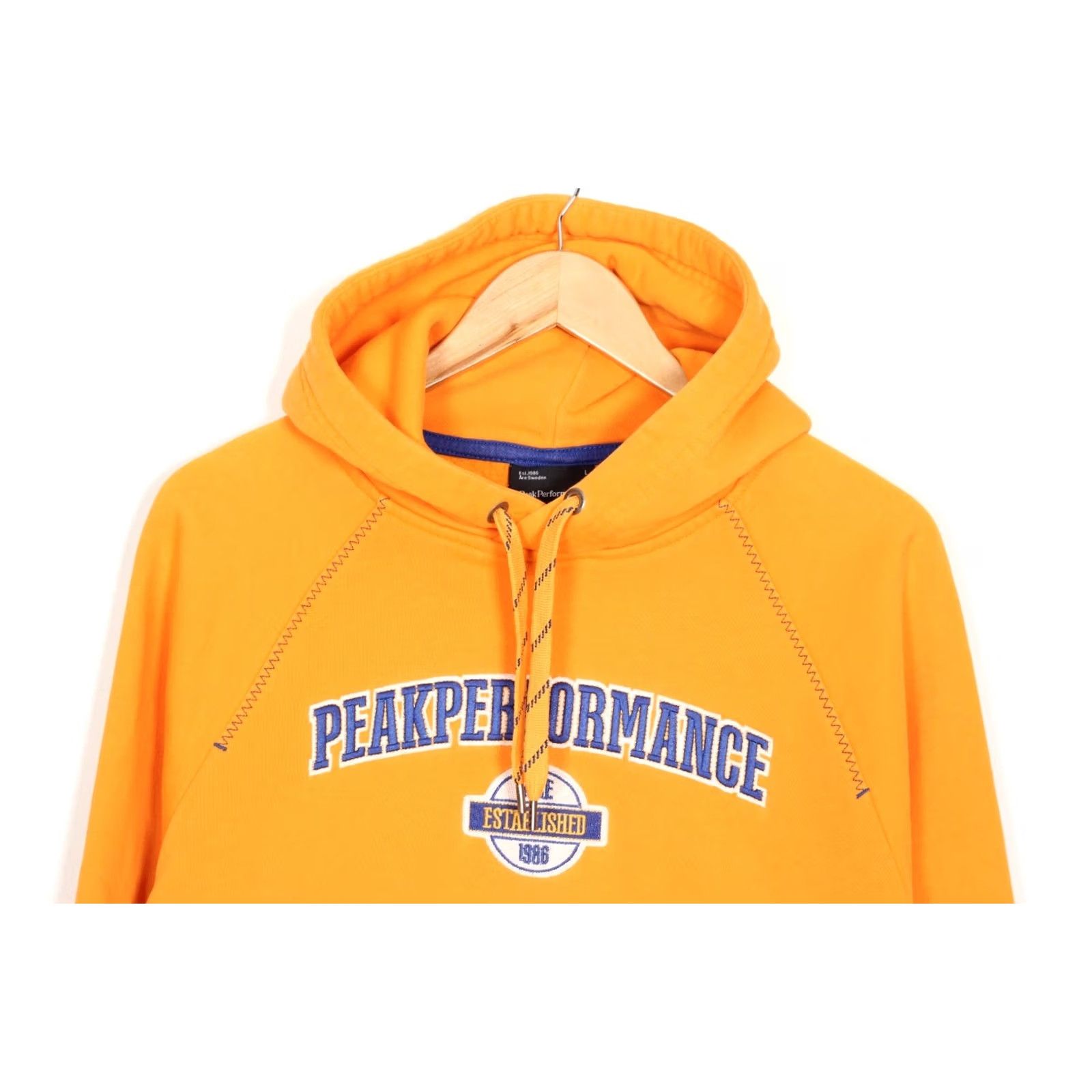 Peak Performance PEAK PERFORMANCE Edvin Pullover Hoodie Sweatshirt Men L Orange VR3704 Size US L / EU 52-54 / 3 - 2 Thumbnail