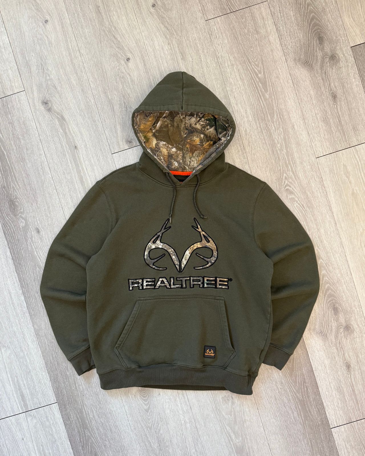 Realtree RealTree Camo Logo Men's Green Hoodie - Size Medium Size US M / EU 48-50 / 2 - 1 Thumbnail