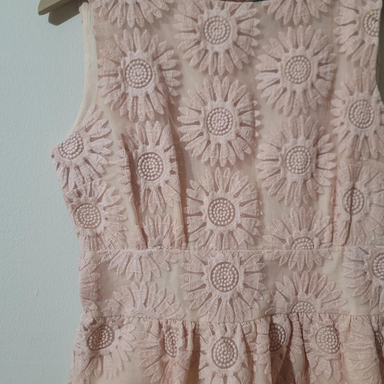 Other Pink Daisy Lace Mini Dress Coquette Sz M Spring Easter Size M / US 6-8 / IT 42-44 - 4 Thumbnail