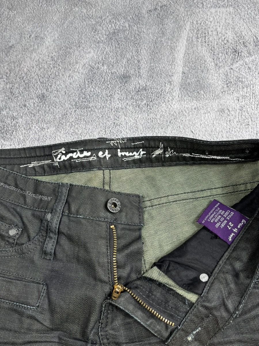 Vintage Vintage Y2K Japanese tapered low rise jeans waxed style 27 Size 27" / US 4 / IT 40 - 9 Thumbnail