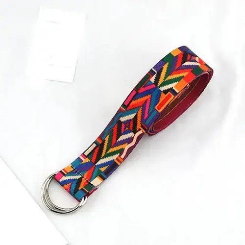 Japanese Brand Bohemian Colorful Belt Fashion Psychedelic Multicolor Size ONE SIZE - 1 Thumbnail