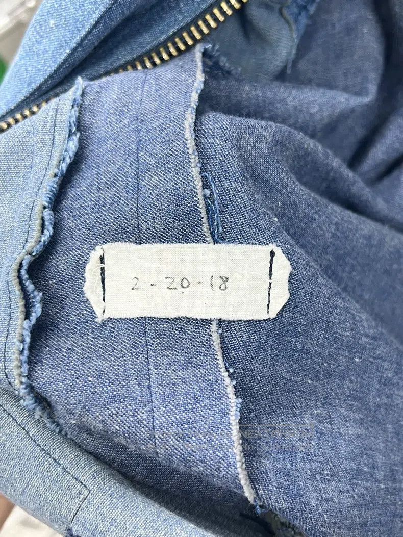 Greg Lauren Greg Lauren Denim Spliced Sleeveless Jacket Size US XL / EU 56 / 4 - 7 Thumbnail