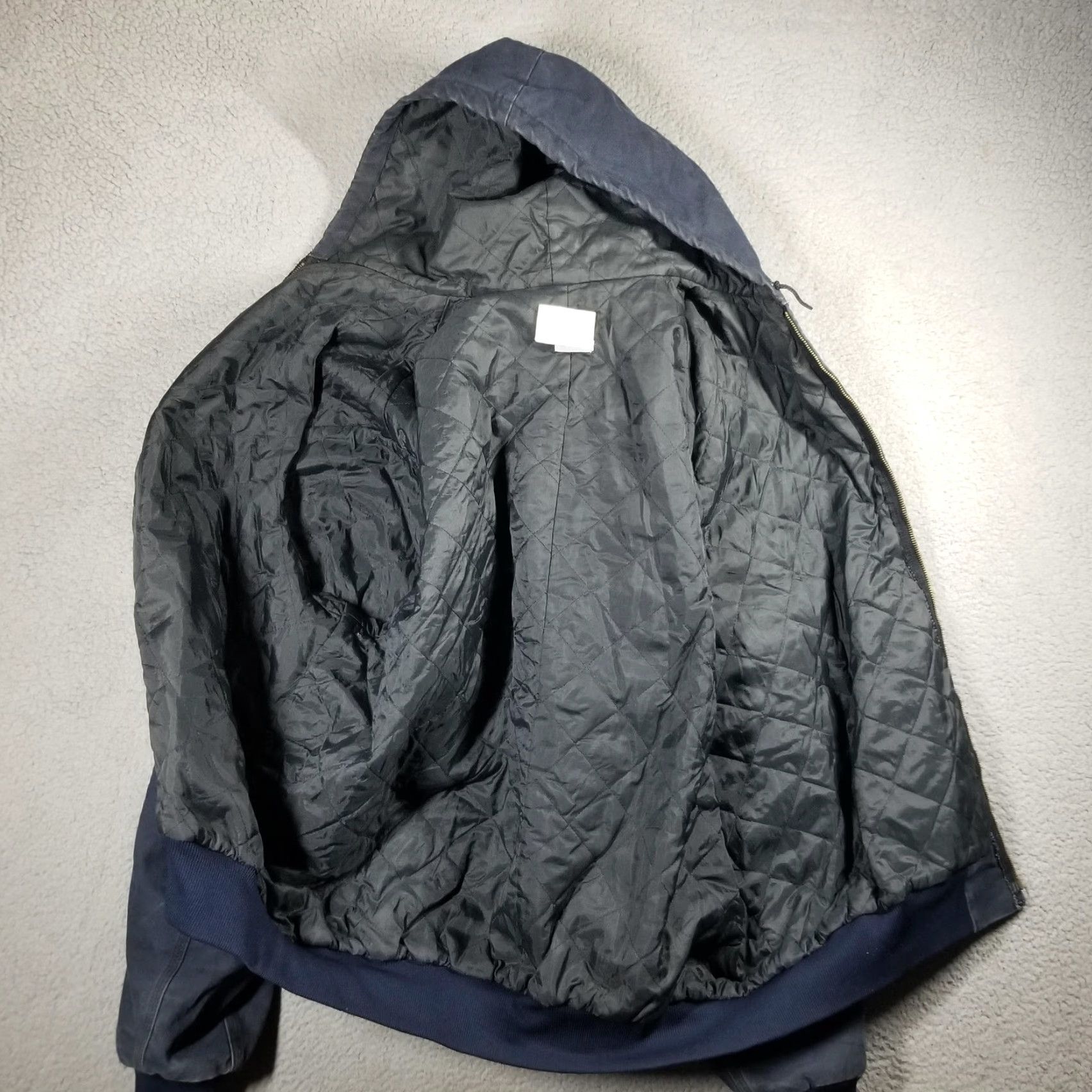 Carhartt Vintage Carhartt Hooded Jacket Men 3XL Blue Canvas Lined 90s Detroit Coat JQ283 Size US XXL / EU 58 / 5 - 3 Thumbnail