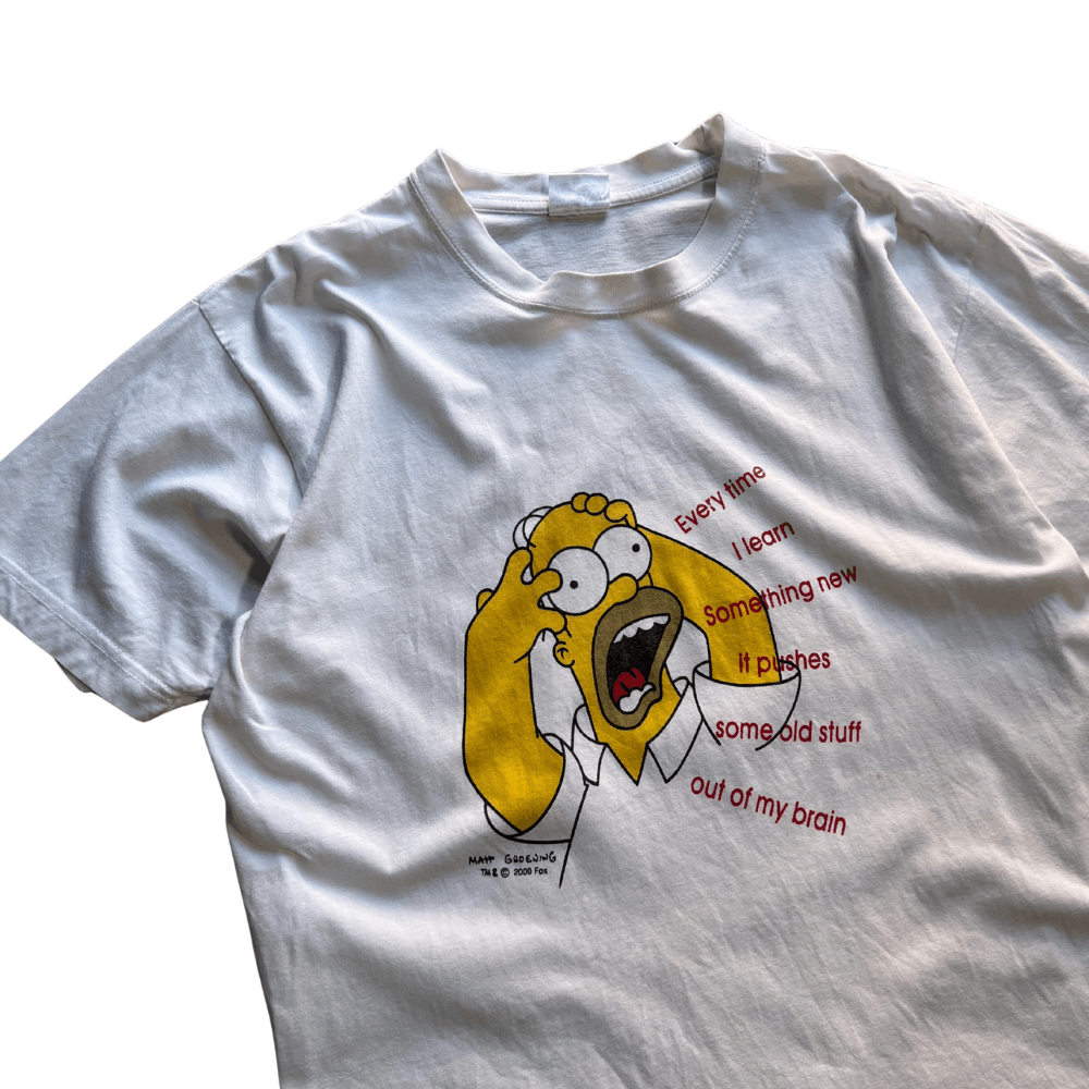Vintage Vintage 2000 The Simpsons Homer Cartoon Graphic Tee Size US M / EU 48-50 / 2 - 6 Thumbnail