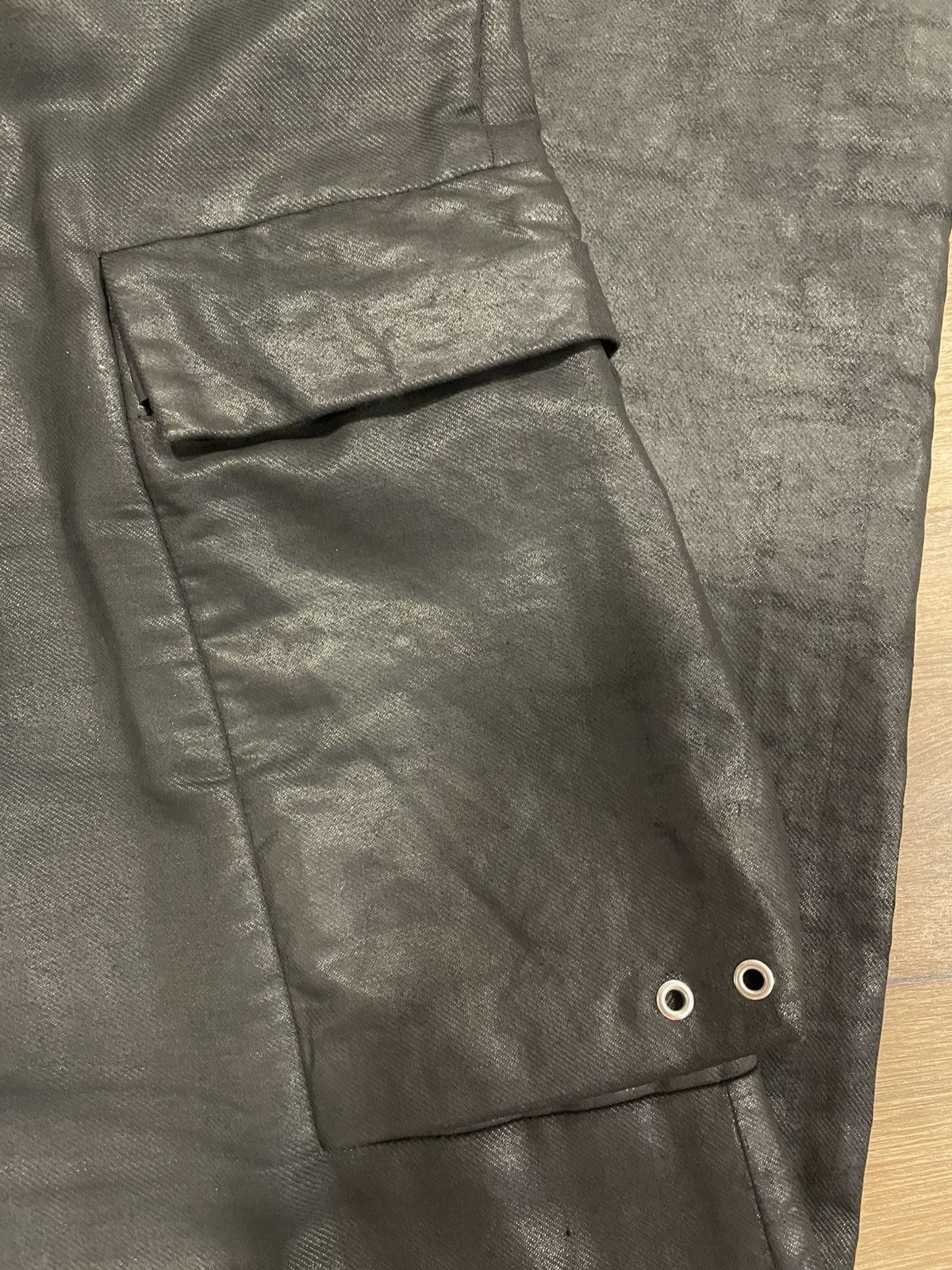 Rick Owens Rick Owens Mega Cargo Flat Pants Waxed Mainline Size US 32 / EU 48 - 10 Thumbnail