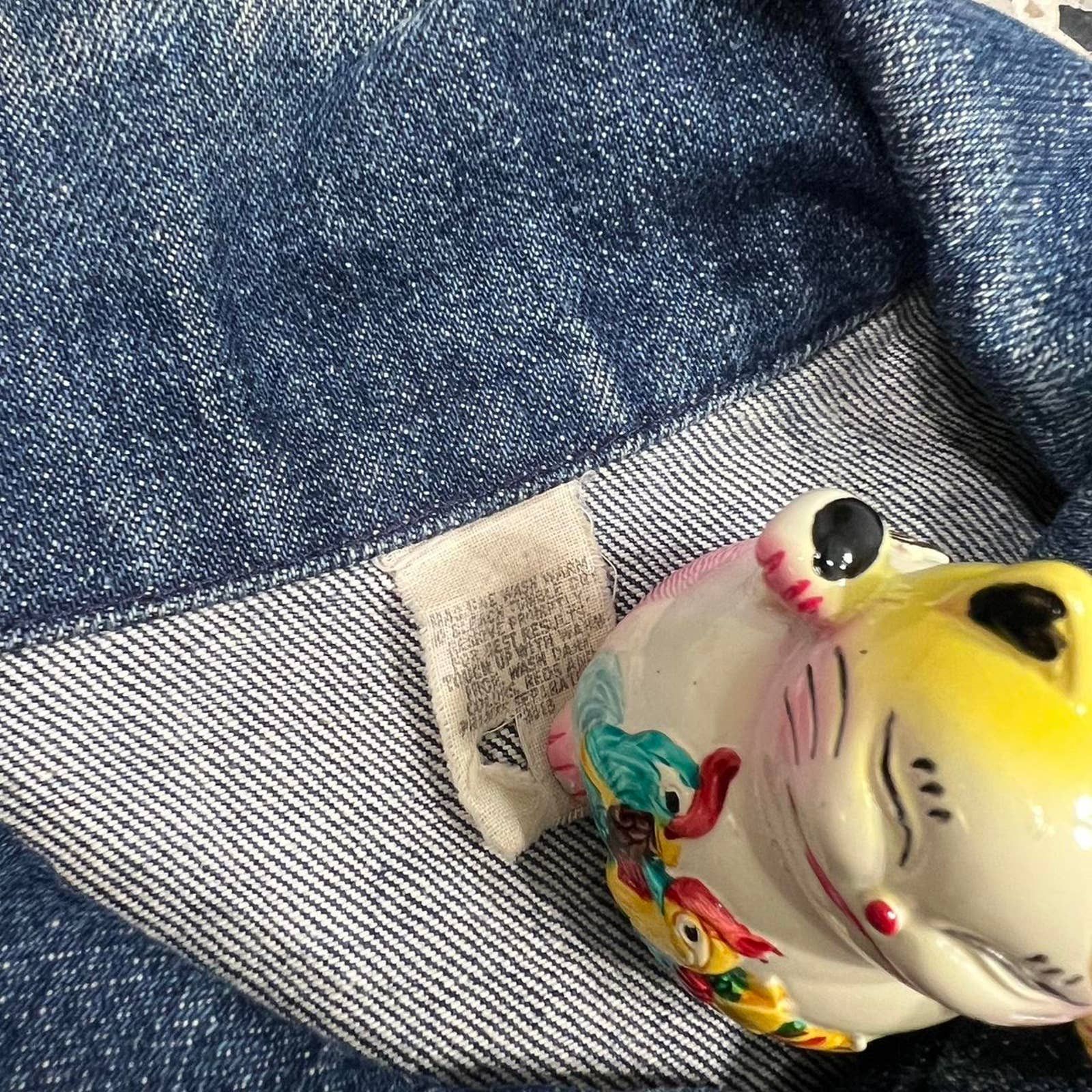 Vintage × Wrangler VINTAGE Y2K JOHNNY CASH EMBROIDERED MEMORIAL DENIM JACKET Size US S / EU 44-46 / 1 - 3 Thumbnail
