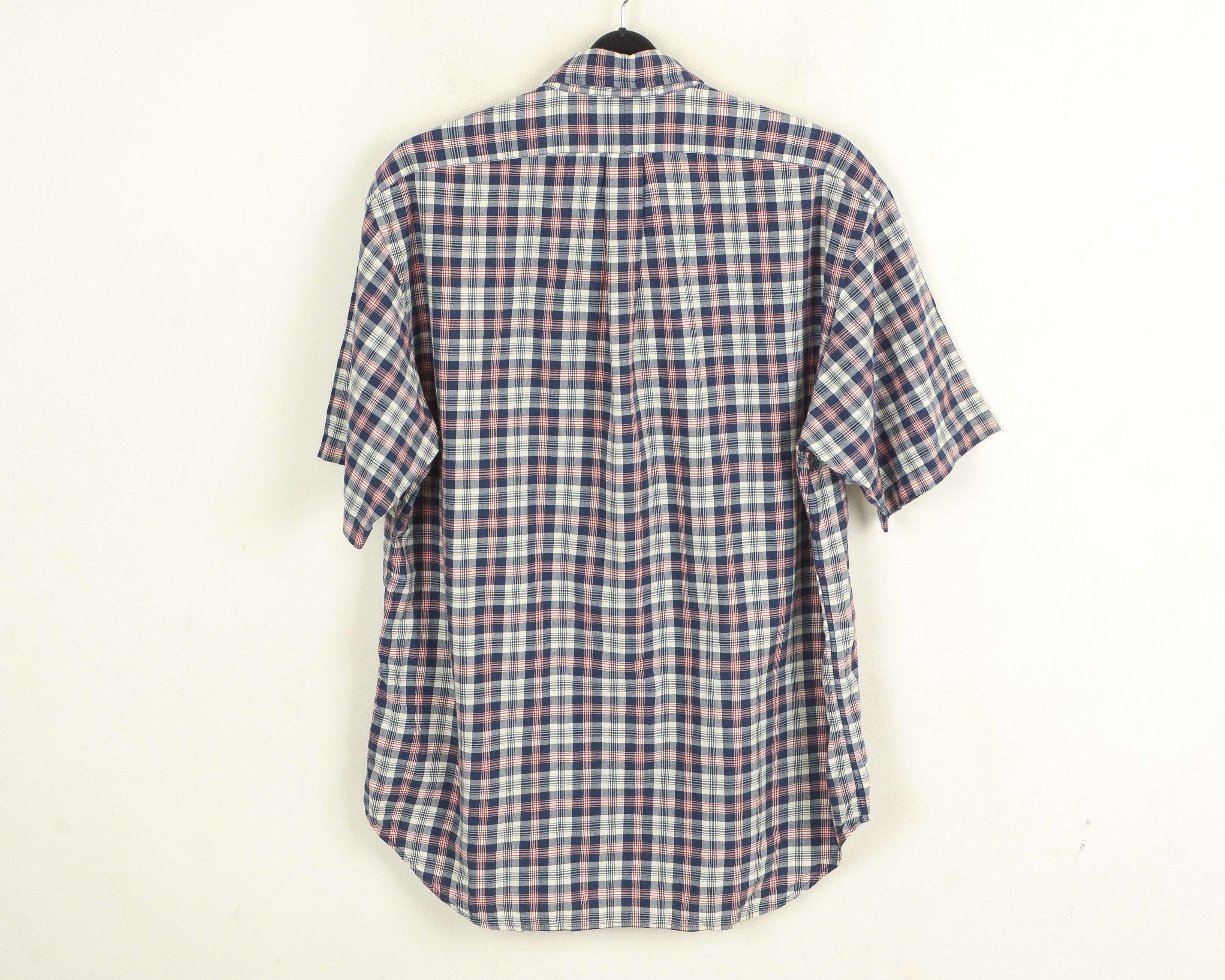 Polo Ralph Lauren Short Sleeved Shirt Retro Check Tartan Button Top Size US L / EU 52-54 / 3 - 8 Thumbnail