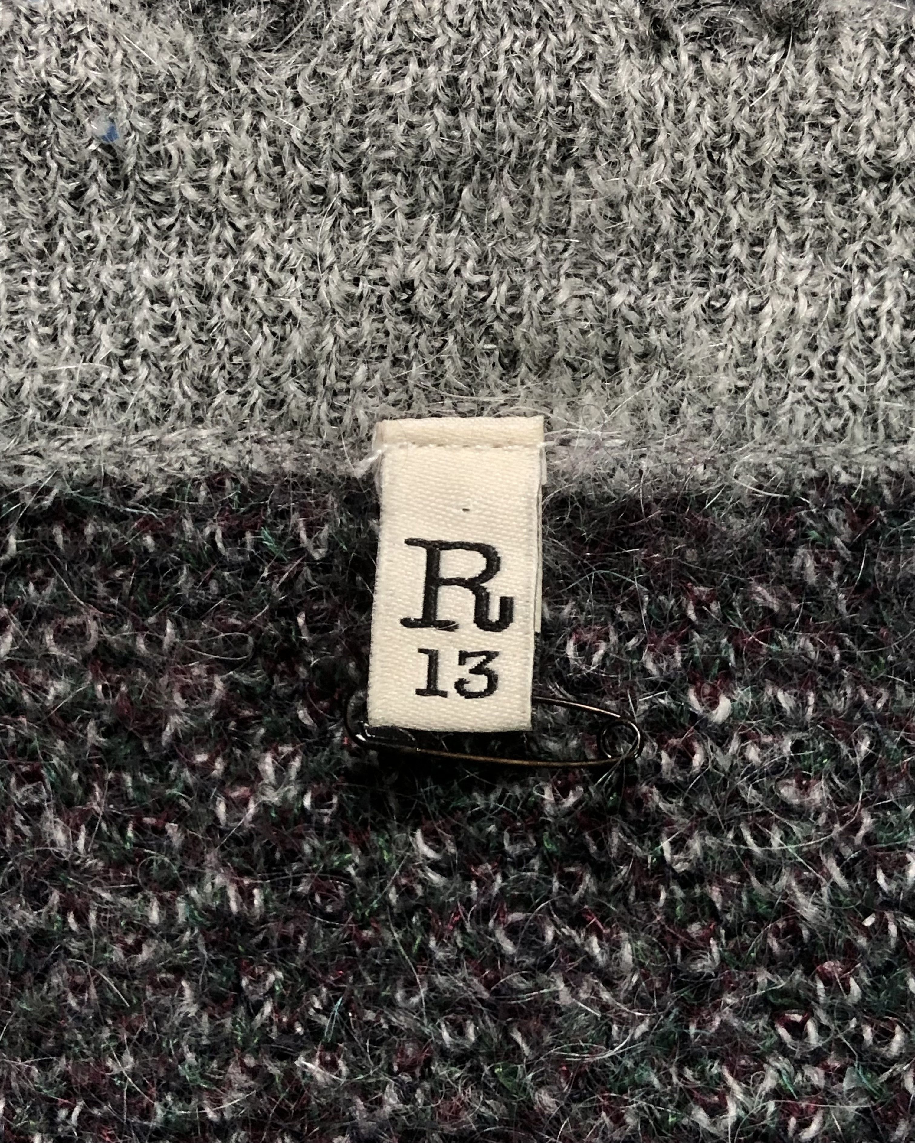 R13 R13 Fluffy Plaid Oversized Distressed Edge Cardigans Size XS / US 0-2 / IT 36-38 - 6 Thumbnail
