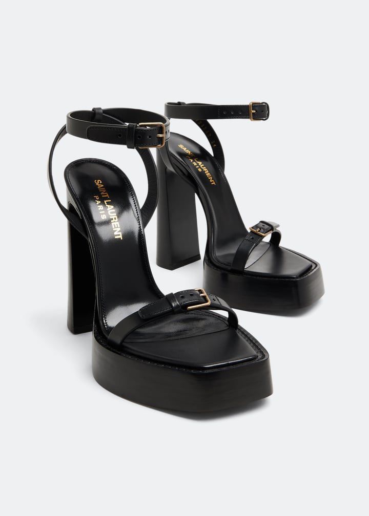 Saint Laurent Paris New Saint Laurent Platz Sandals IT40/ US 10 Size US 10 / IT 40 - 1 Thumbnail