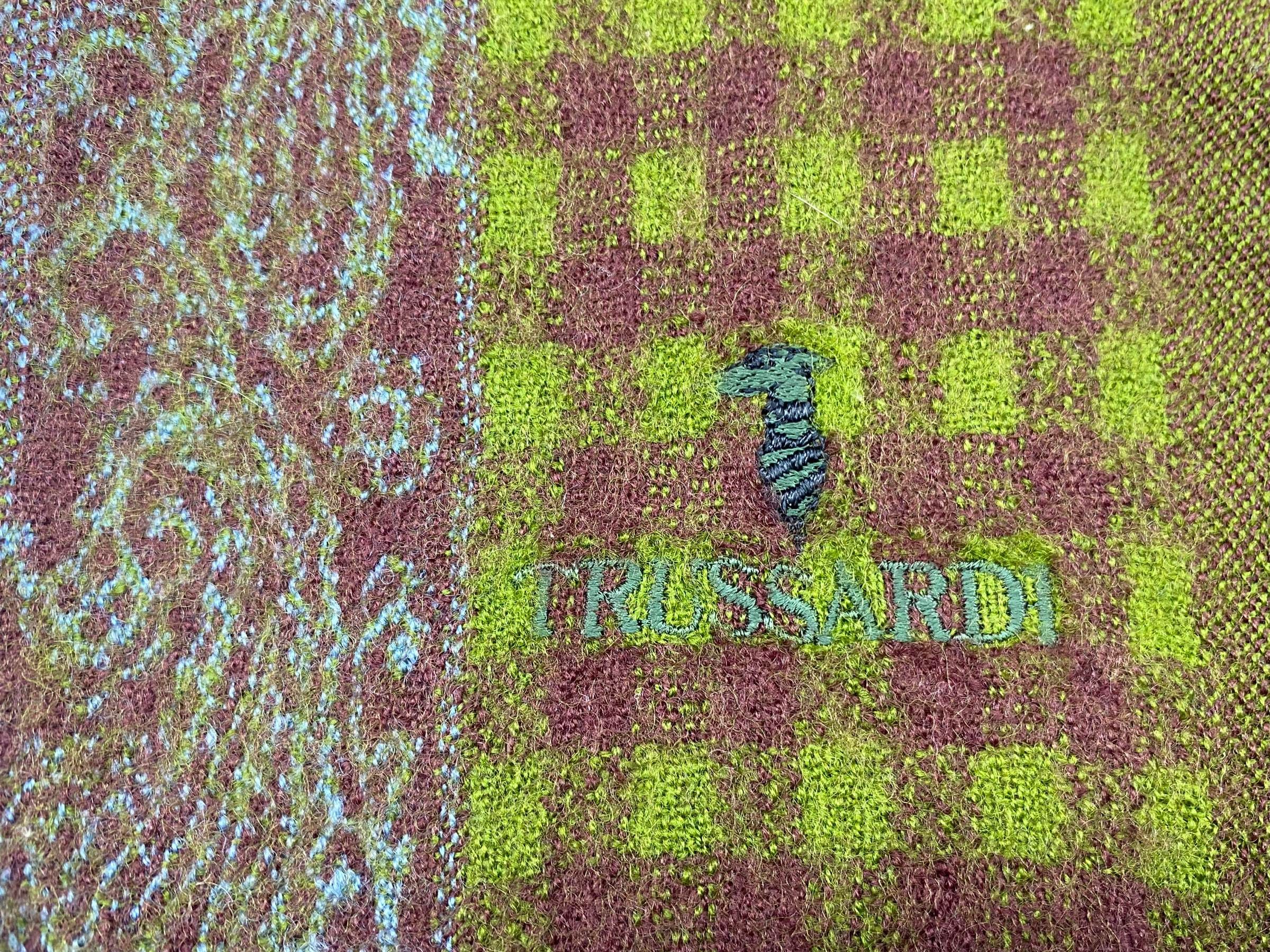 Trussardi × Vintage Trussardi scarf Wool Vintage Scarves Made in Japan Size ONE SIZE - 9 Thumbnail