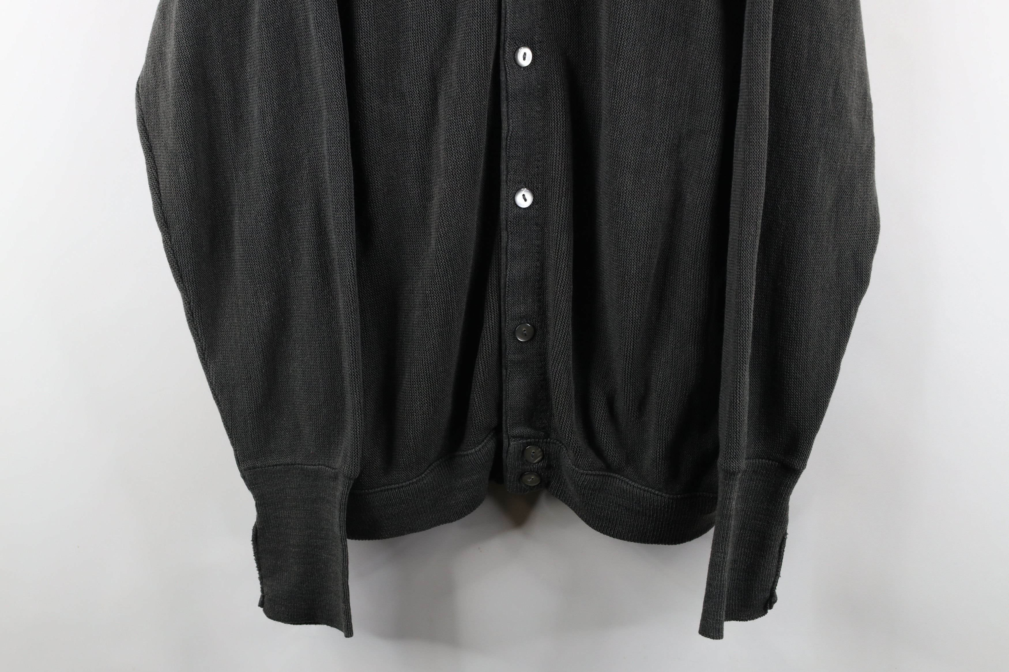 Vintage Vintage 90s Streetwear Knit Button Cardigan Sweater Gray USA Size US XL / EU 56 / 4 - 3 Thumbnail