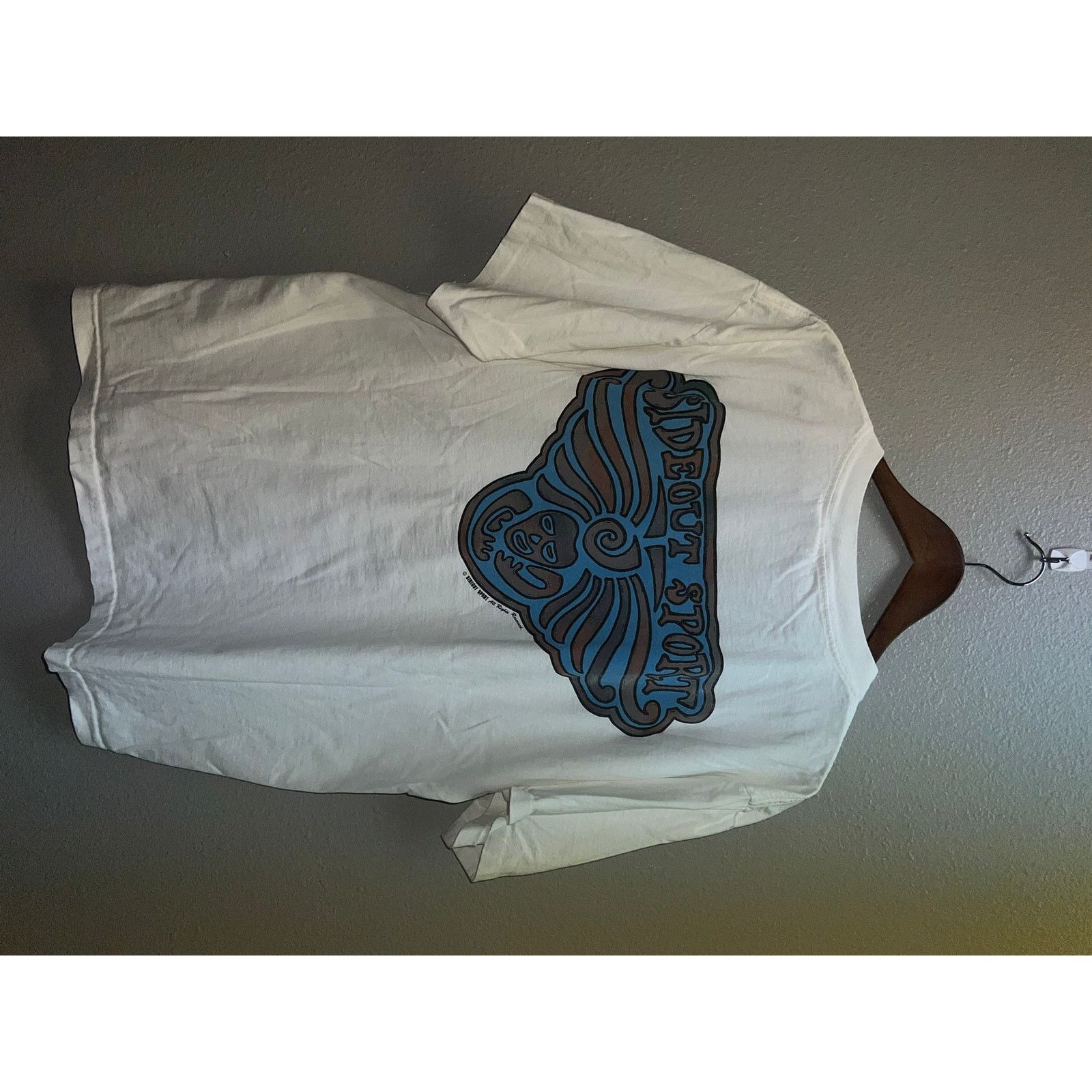 Sideout Vintage Surfing Shirt Sideout Sport Beach Art White Tee XL Size US XL / EU 56 / 4 - 7 Thumbnail