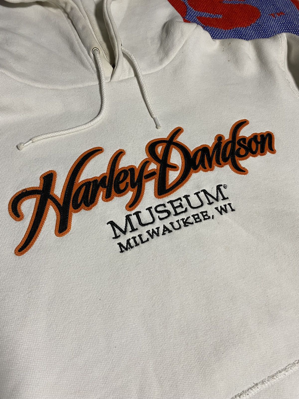 Harley Davidson × Vintage Vintage 90s Harley Davidson Museum hoodie Size US M / EU 48-50 / 2 - 2 Thumbnail