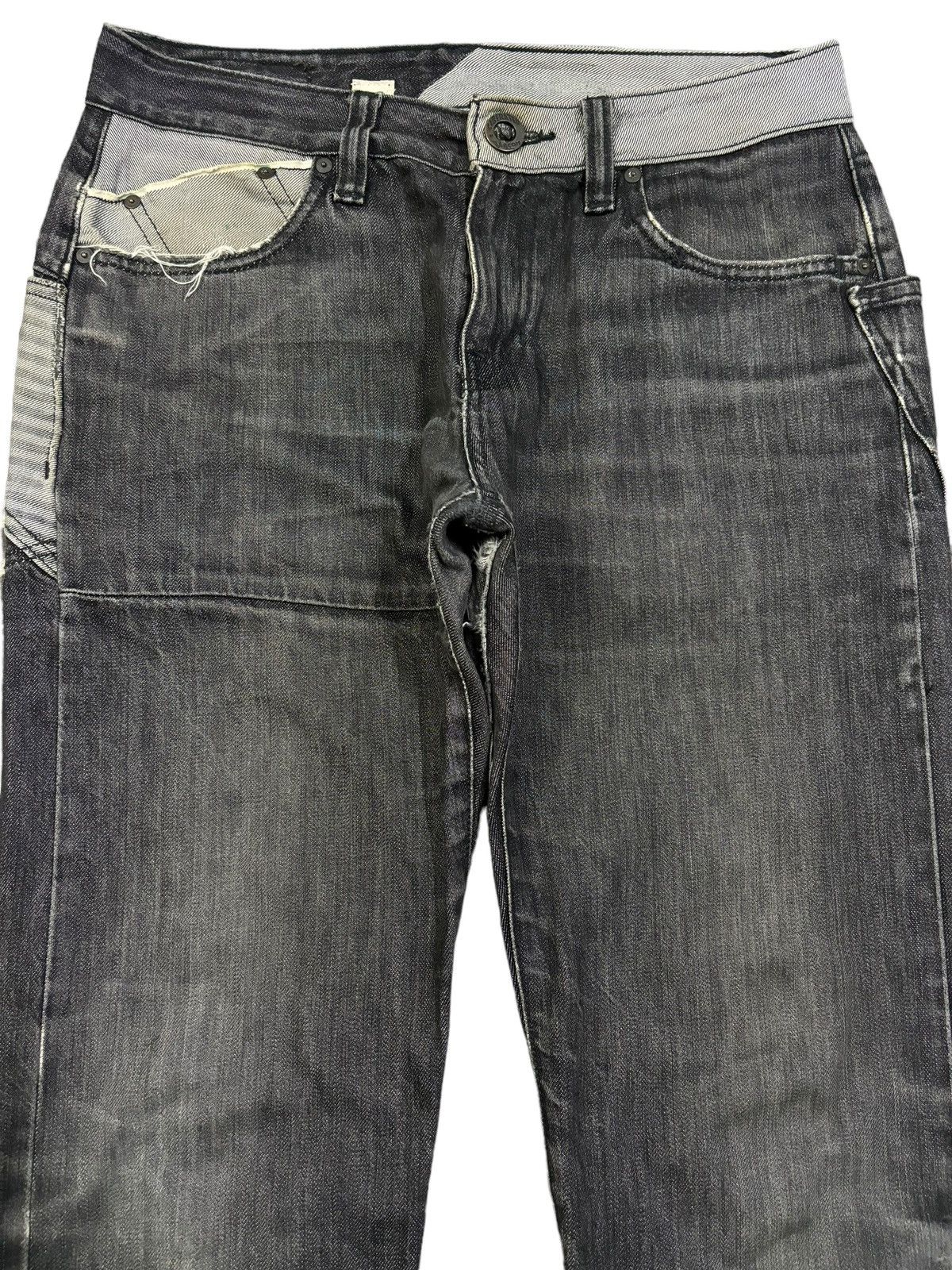 Volcom Vintage Volcom Selvedge Faded Regular Straight Ripped Jeans Size US 32 / EU 48 - 4 Thumbnail
