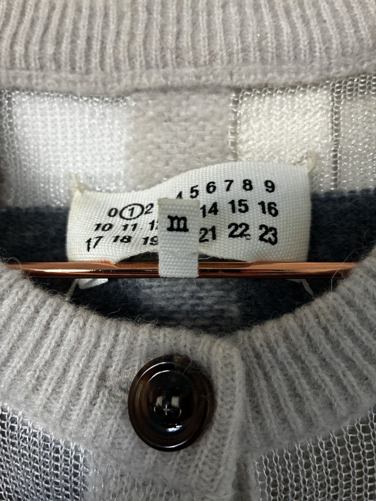 Maison Margiela Maison Margiela Check Pattern Multi Color Cardigan M. Size US M / EU 48-50 / 2 - 4 Thumbnail