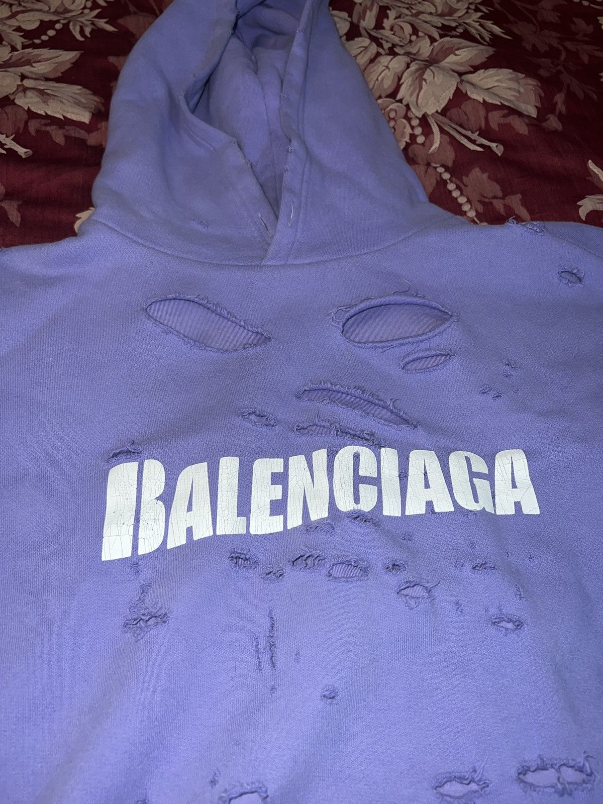 Balenciaga Balenciaga “Unfit” Destroyed hoodie Size US M / EU 48-50 / 2 - 2 Thumbnail