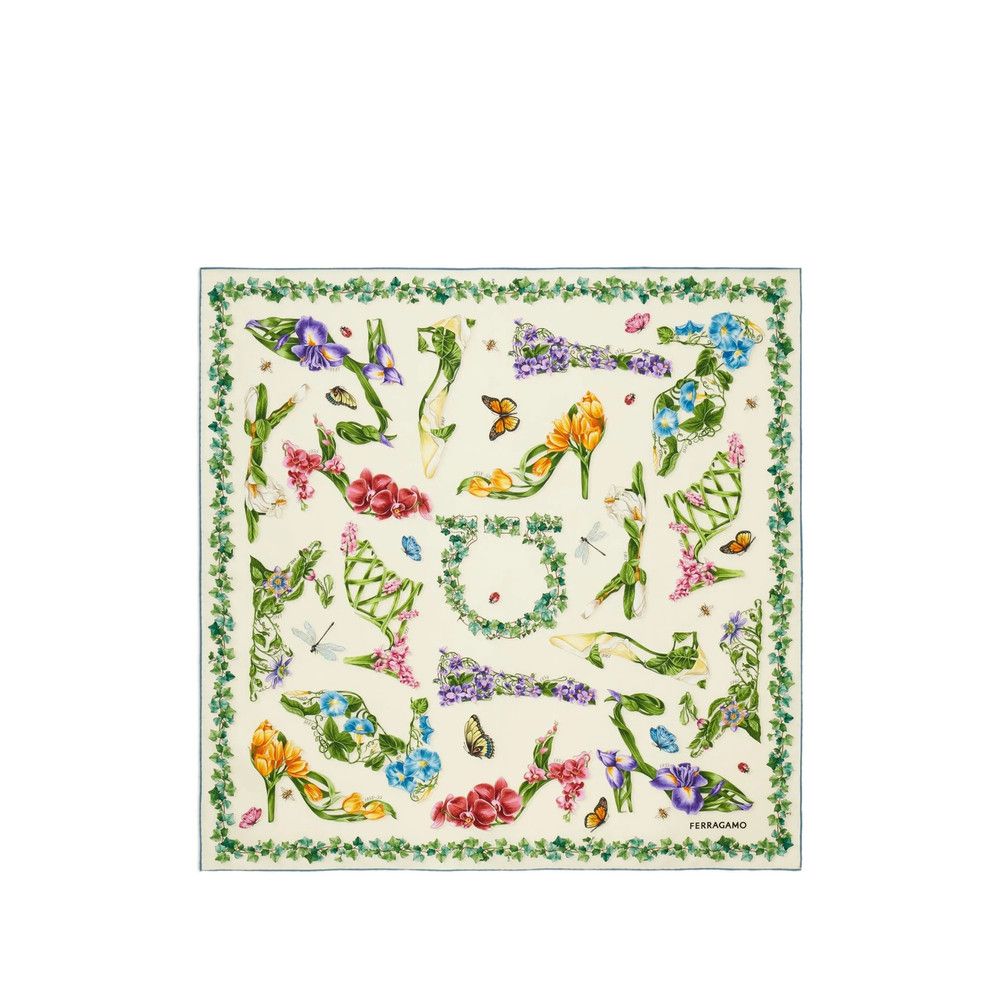 Salvatore Ferragamo Ferragamo NEUTRALS Scarves Size ONE SIZE - 1 Thumbnail