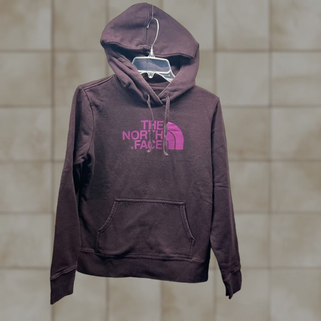 The North Face The North Face Hoodie Womens Small Purple Cotton Pullover Sweatshirt TNF Ladies Size S / US 4 / IT 40 - 1 Thumbnail